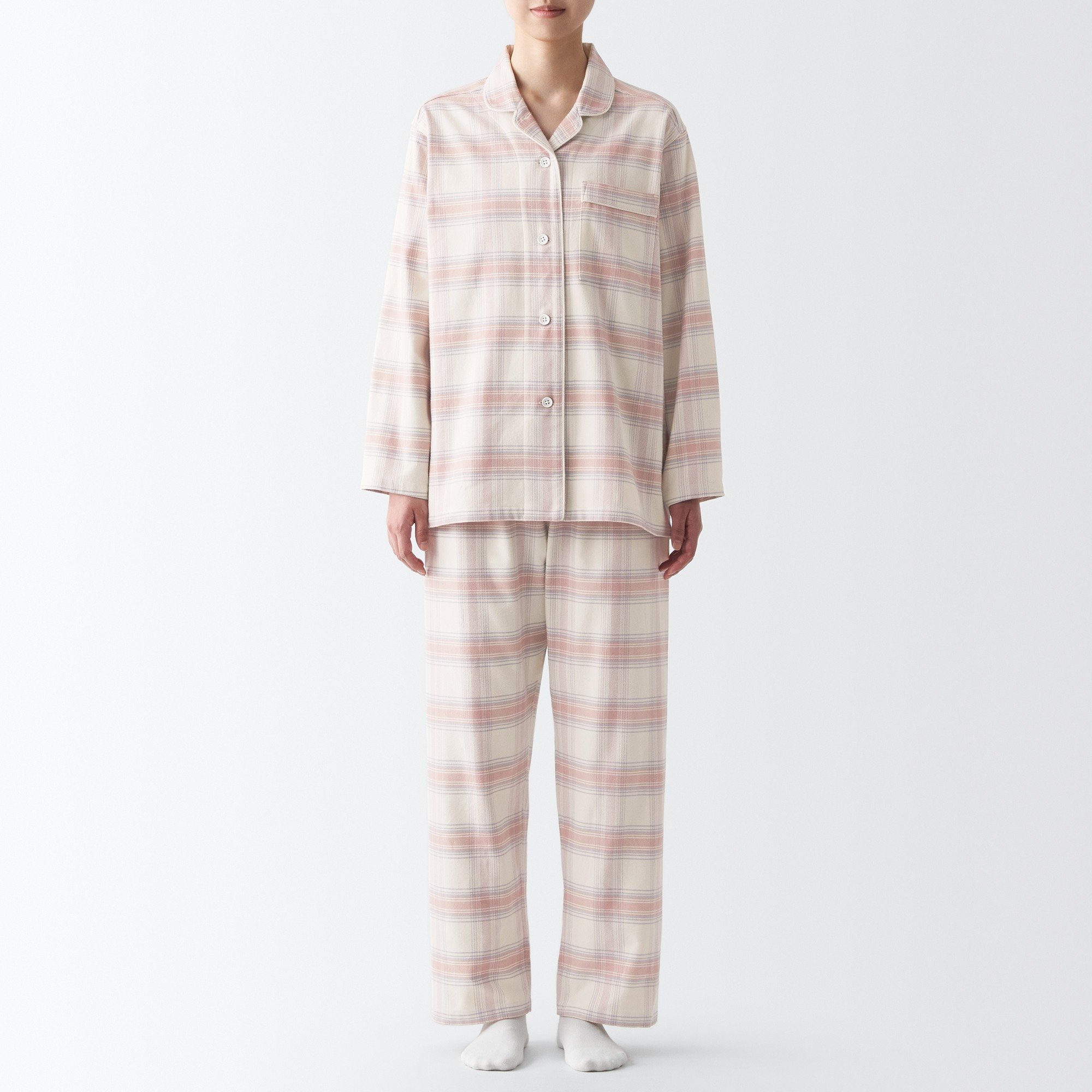 Side Seamless Flannel Pajamas