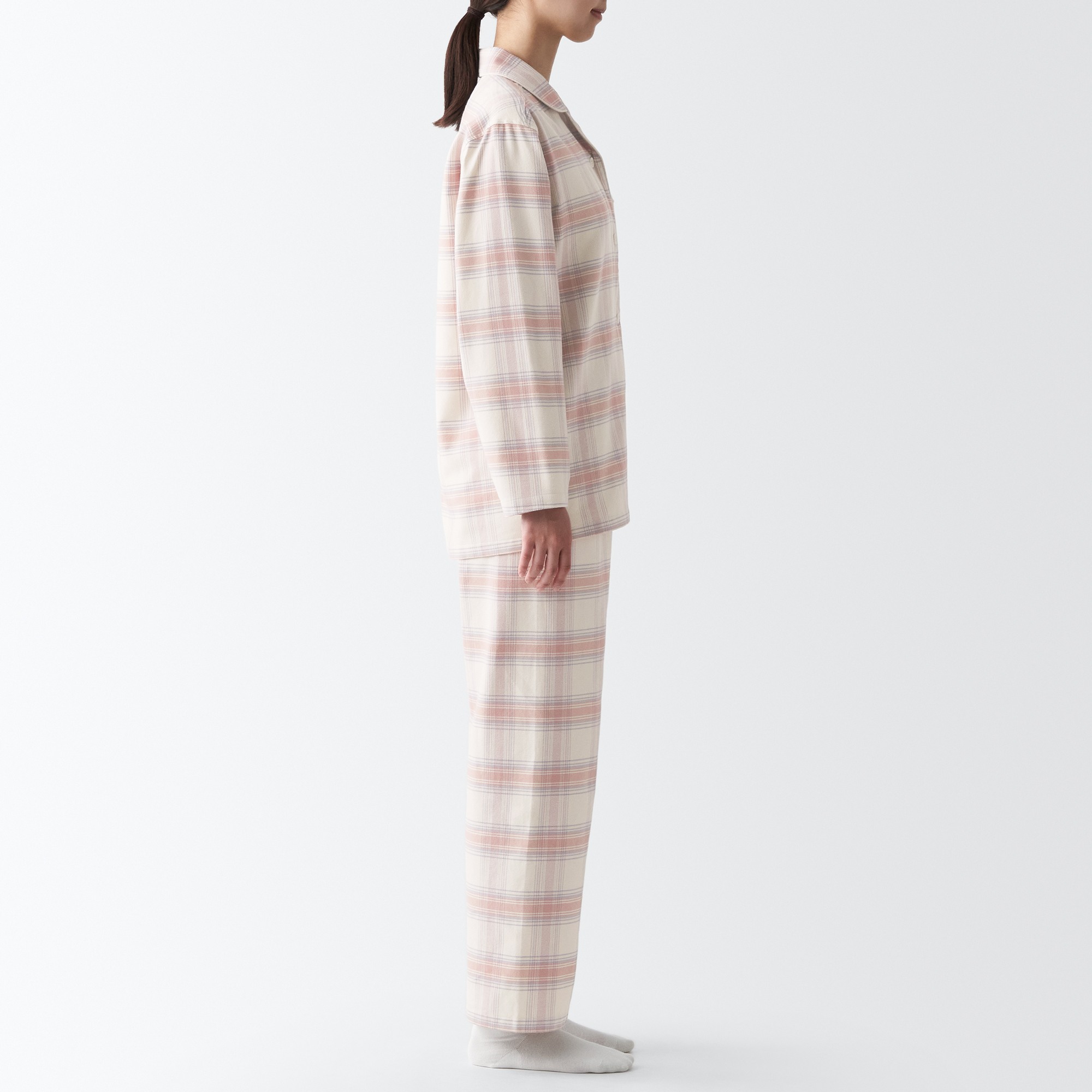 Side Seamless Flannel Pajamas
