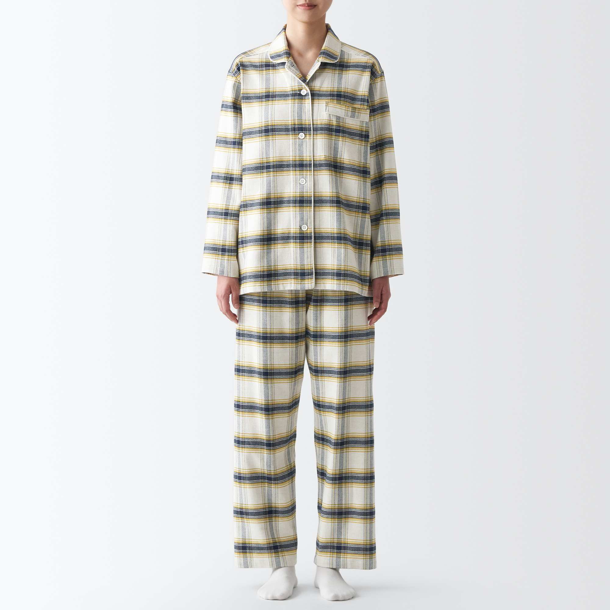 Side Seamless Flannel Pajamas