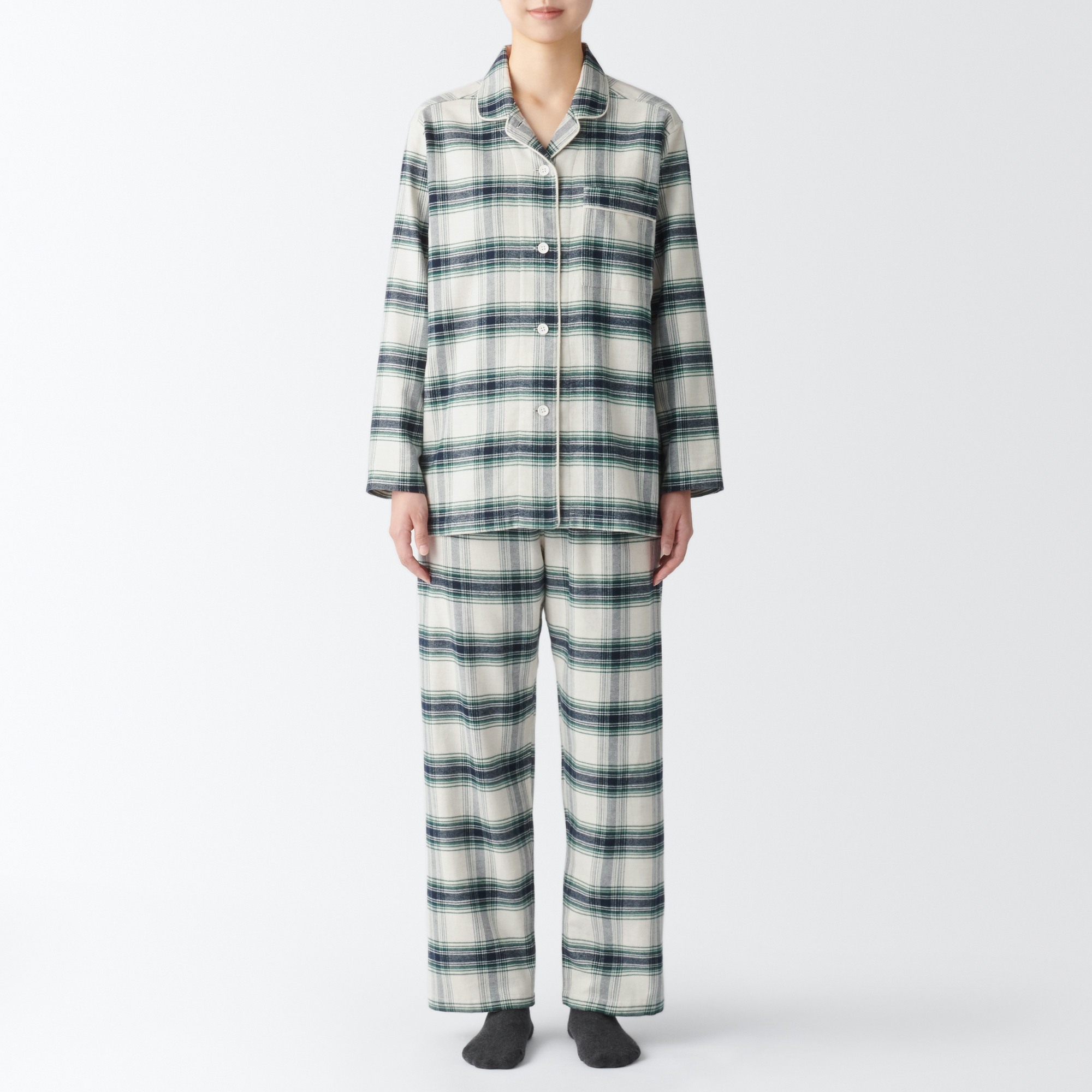 Side Seamless Flannel Pajamas