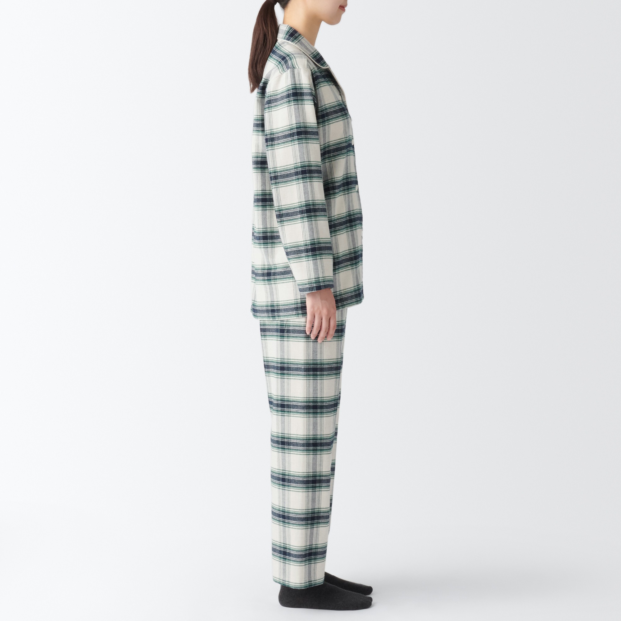 Side Seamless Flannel Pajamas