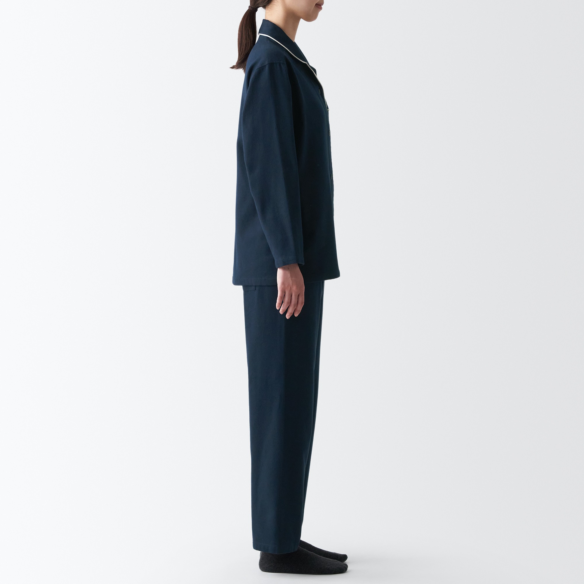 Side Seamless Flannel Pajamas