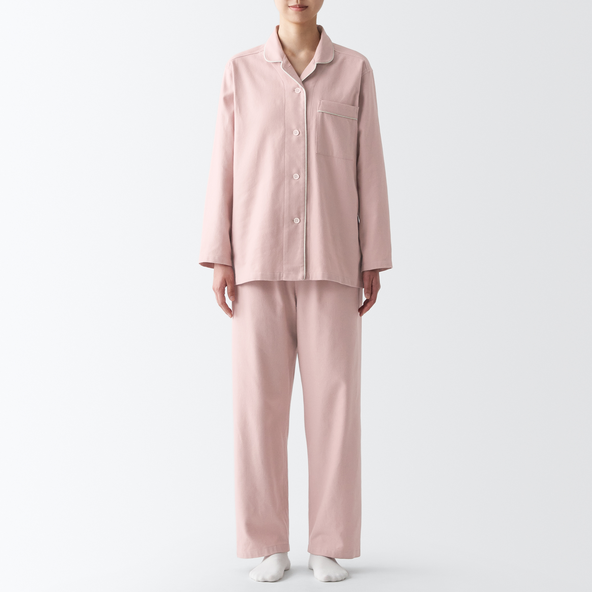 Side Seamless Flannel Pajamas