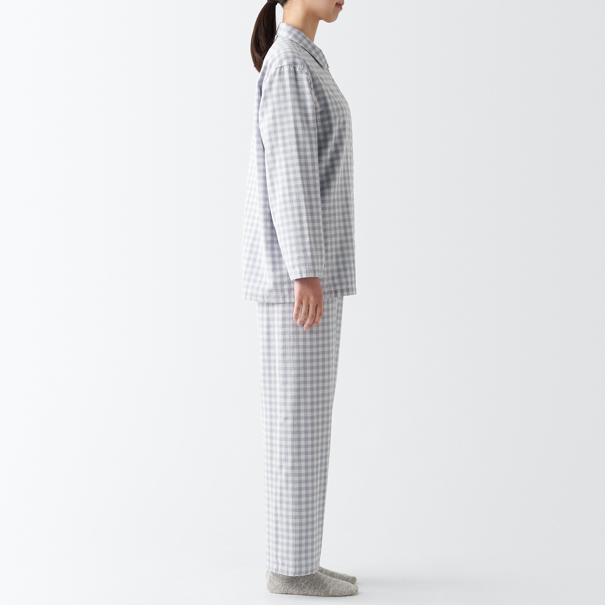 Side Seamless Double Gauze long sleeves Pajamas