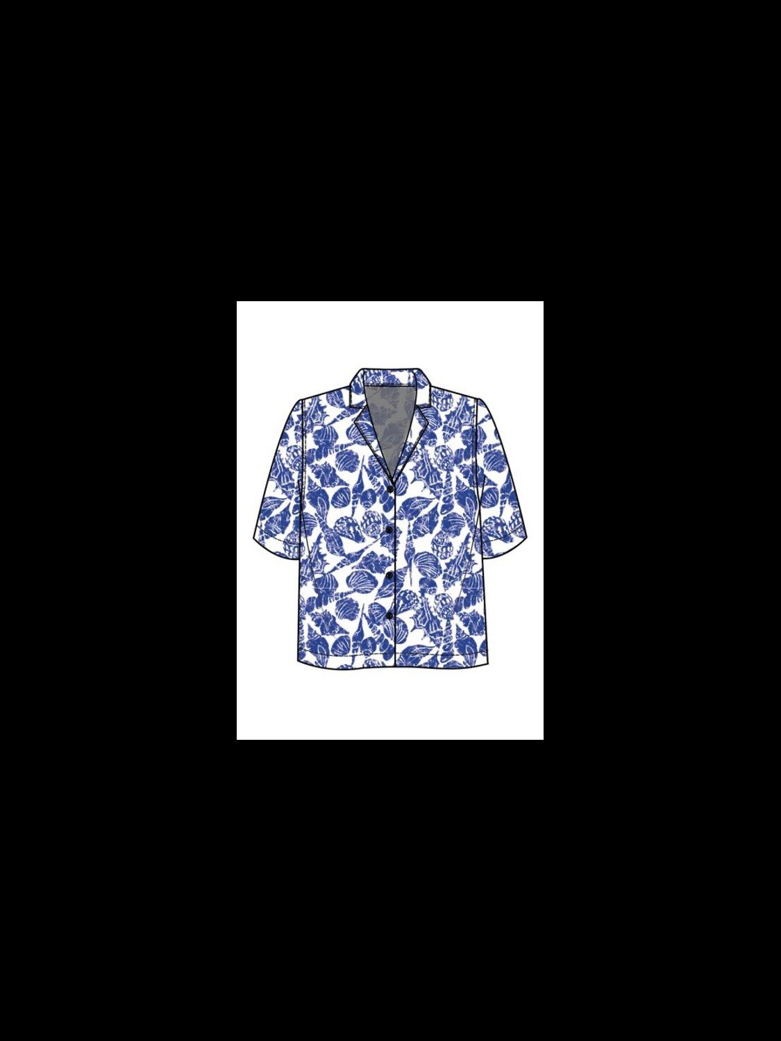 Camp shirt in linen