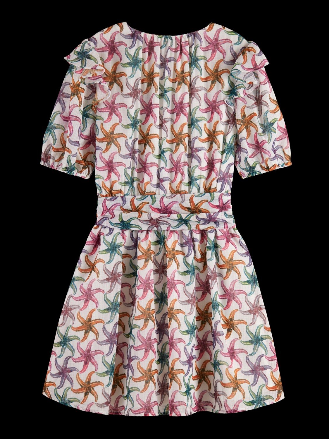 Ruffled mini dress