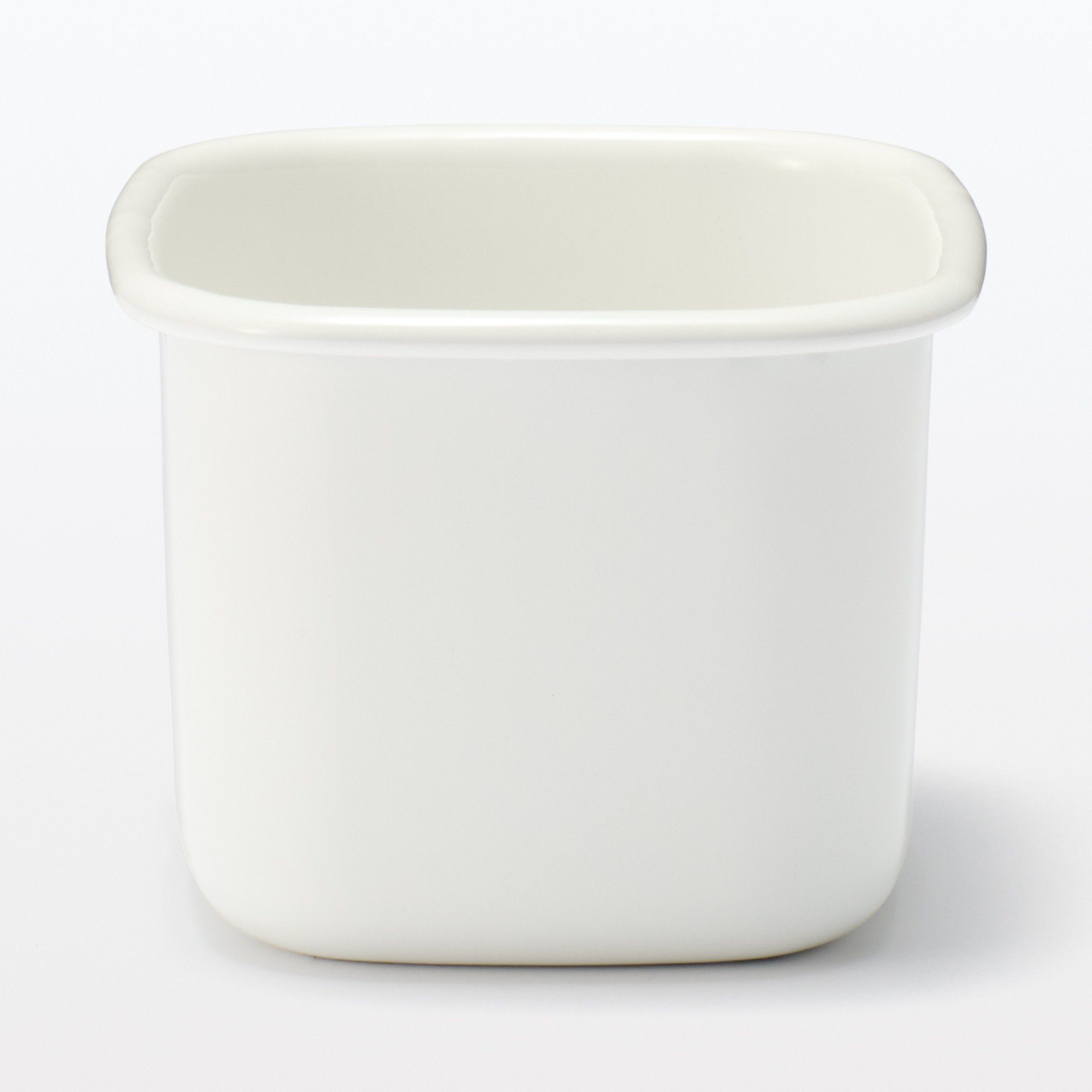MUJI | Selectable lid Enamel container Deep S
