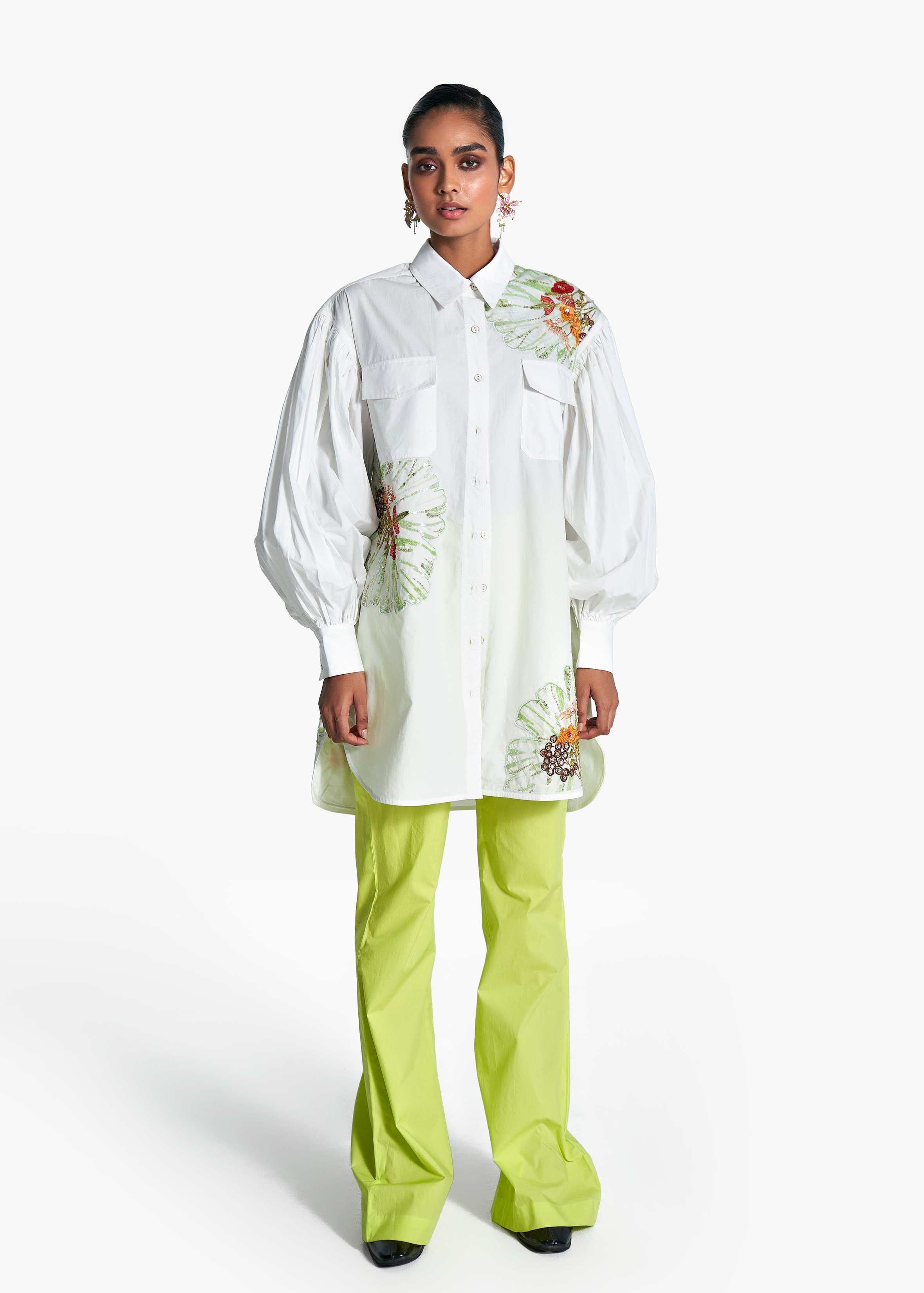O/S Shirt Dress- Hc Patched