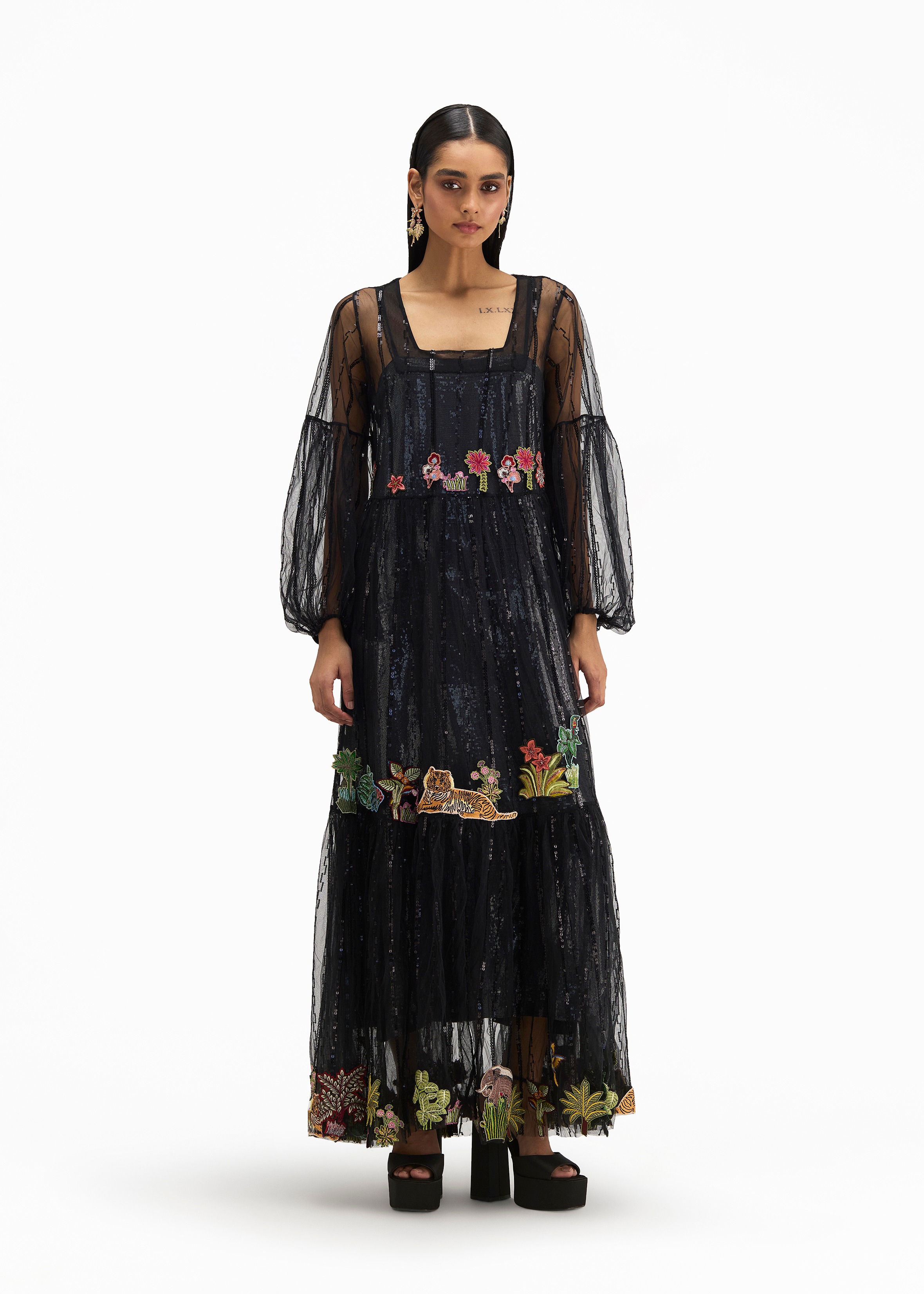 Tiered Tulle Jungle Dress