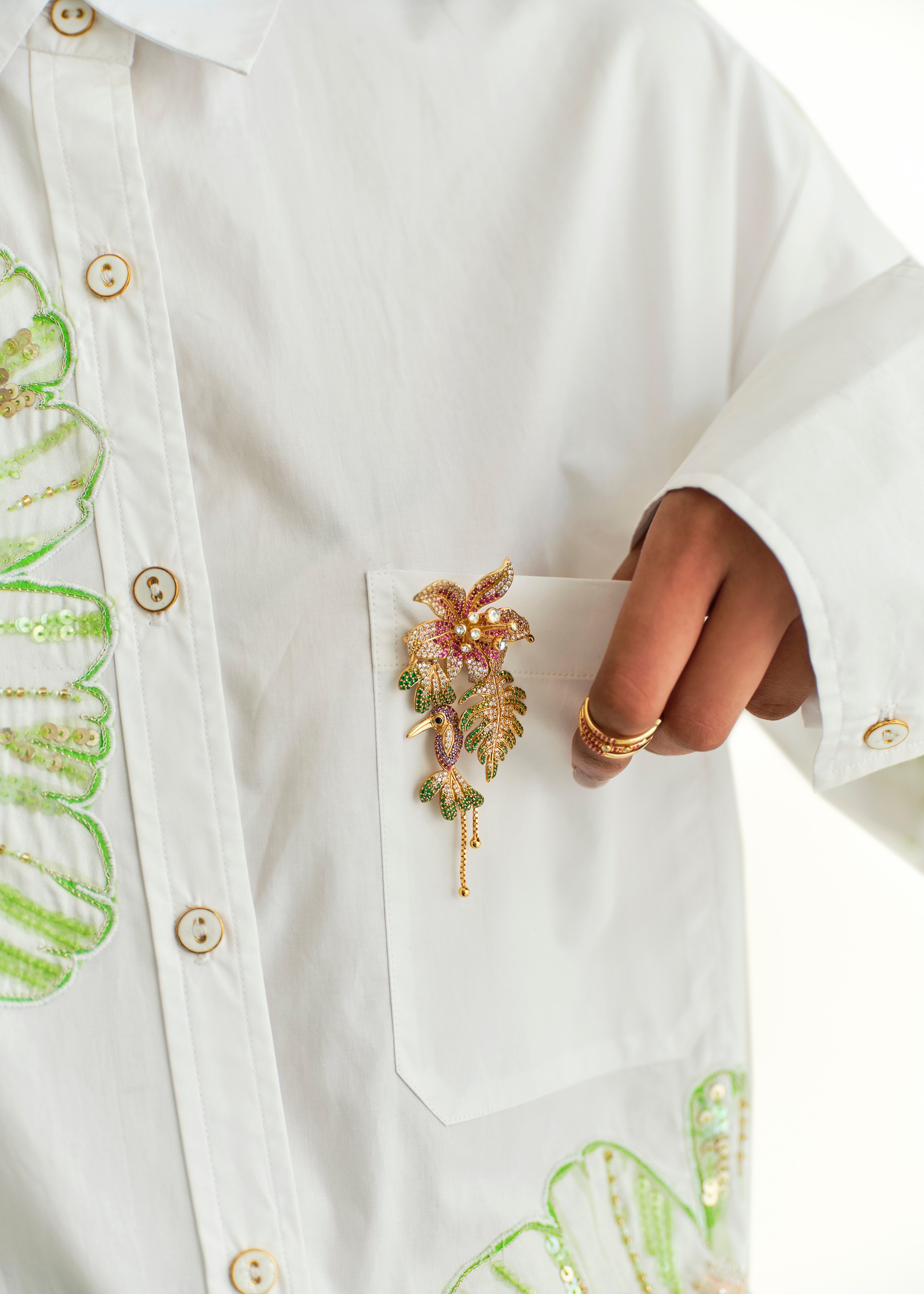 Tropical Brooch