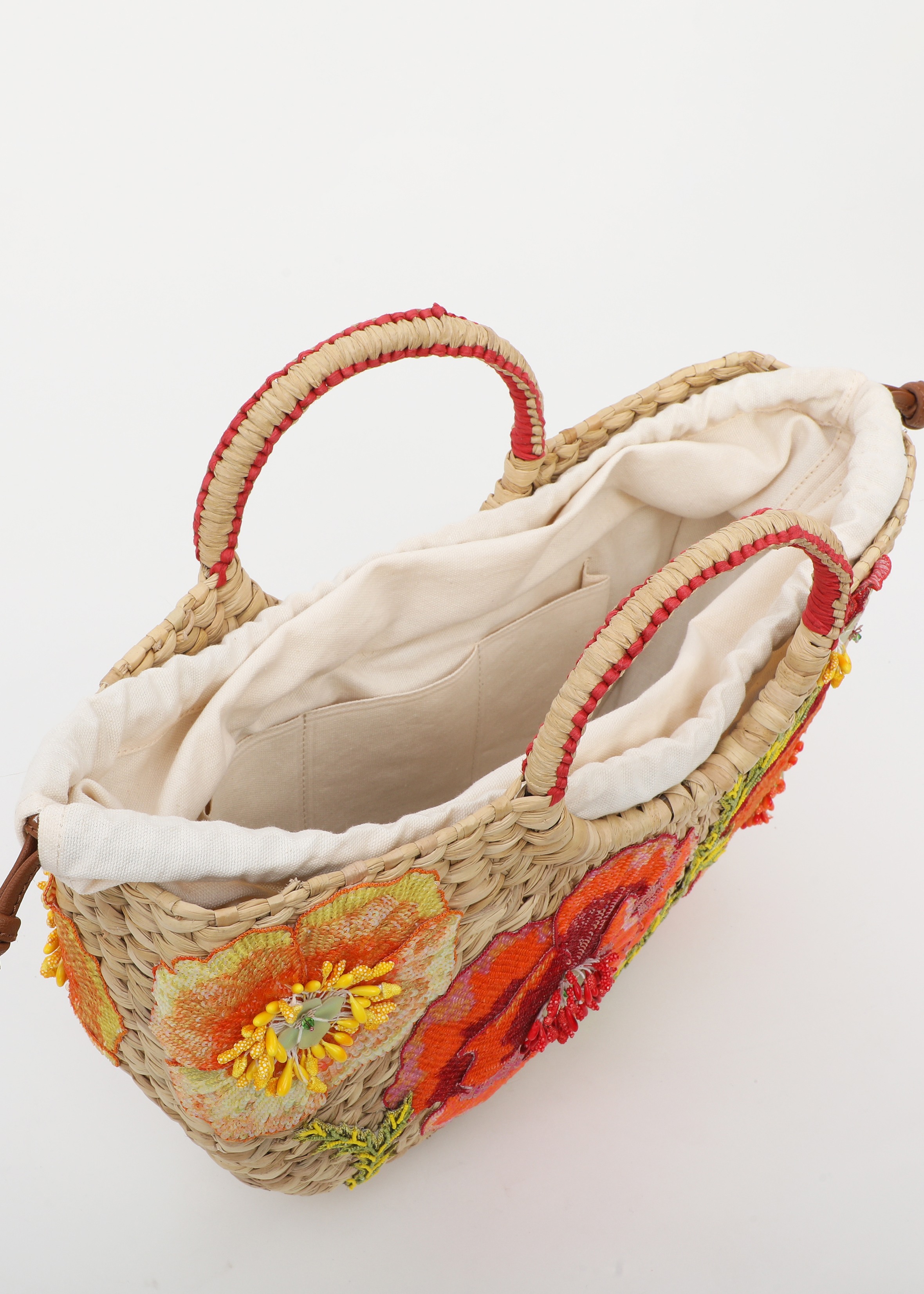 Shirley Poppy Kauna Grass Bag