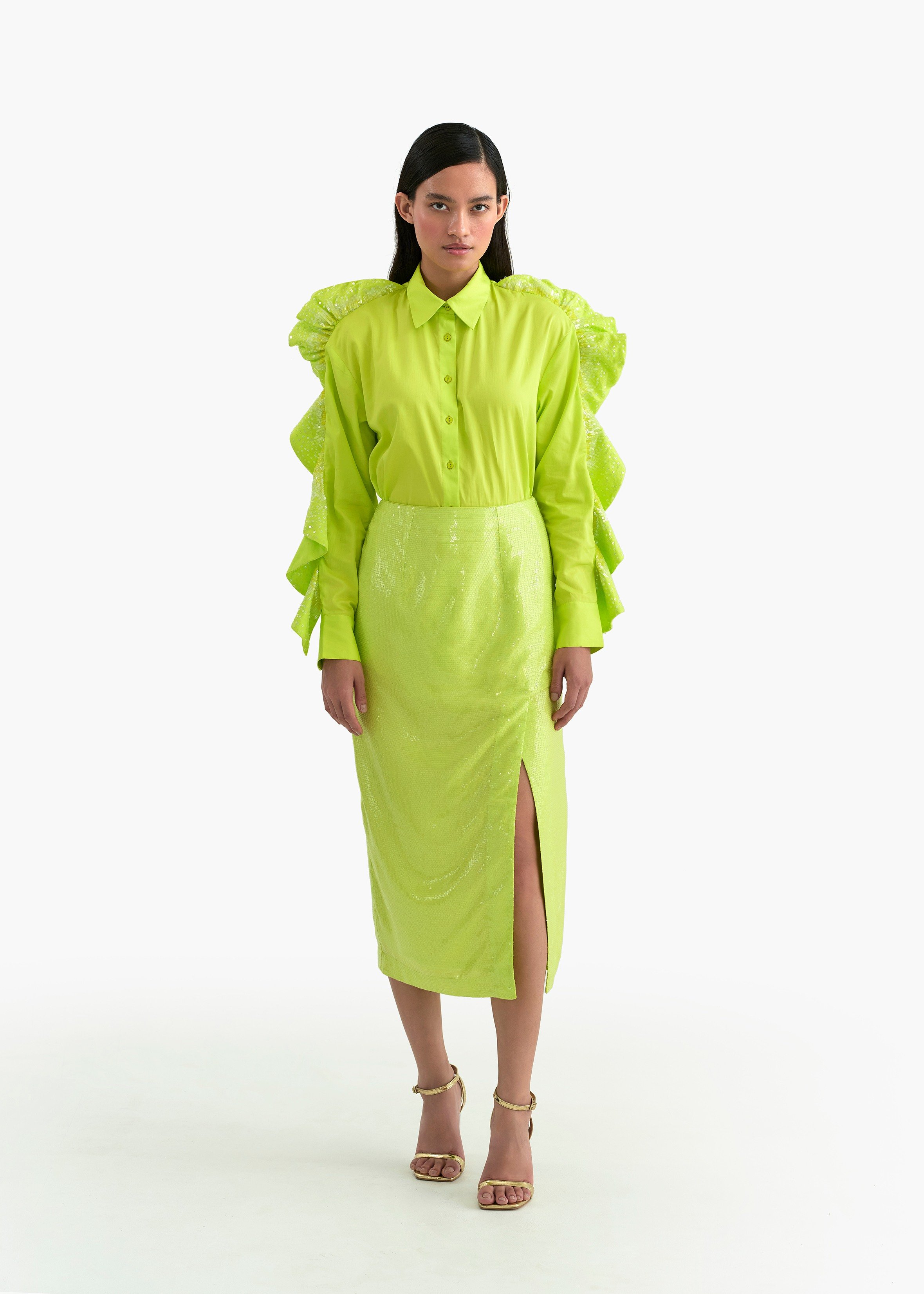 Afew Rahul Mishra | Slit Pencil Skirt