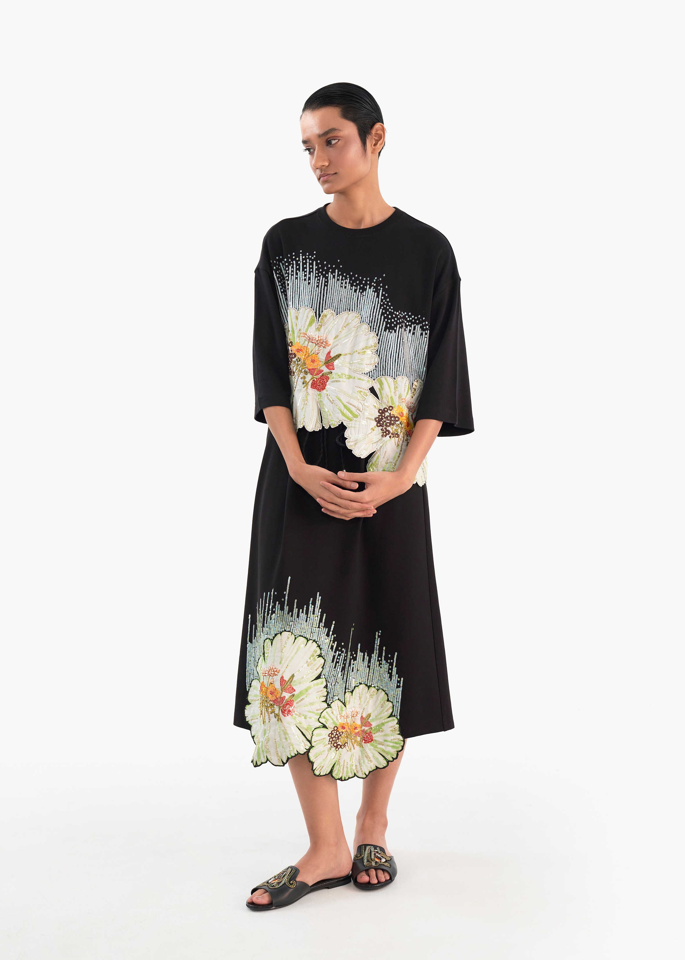 Carnation Jersey Skirt