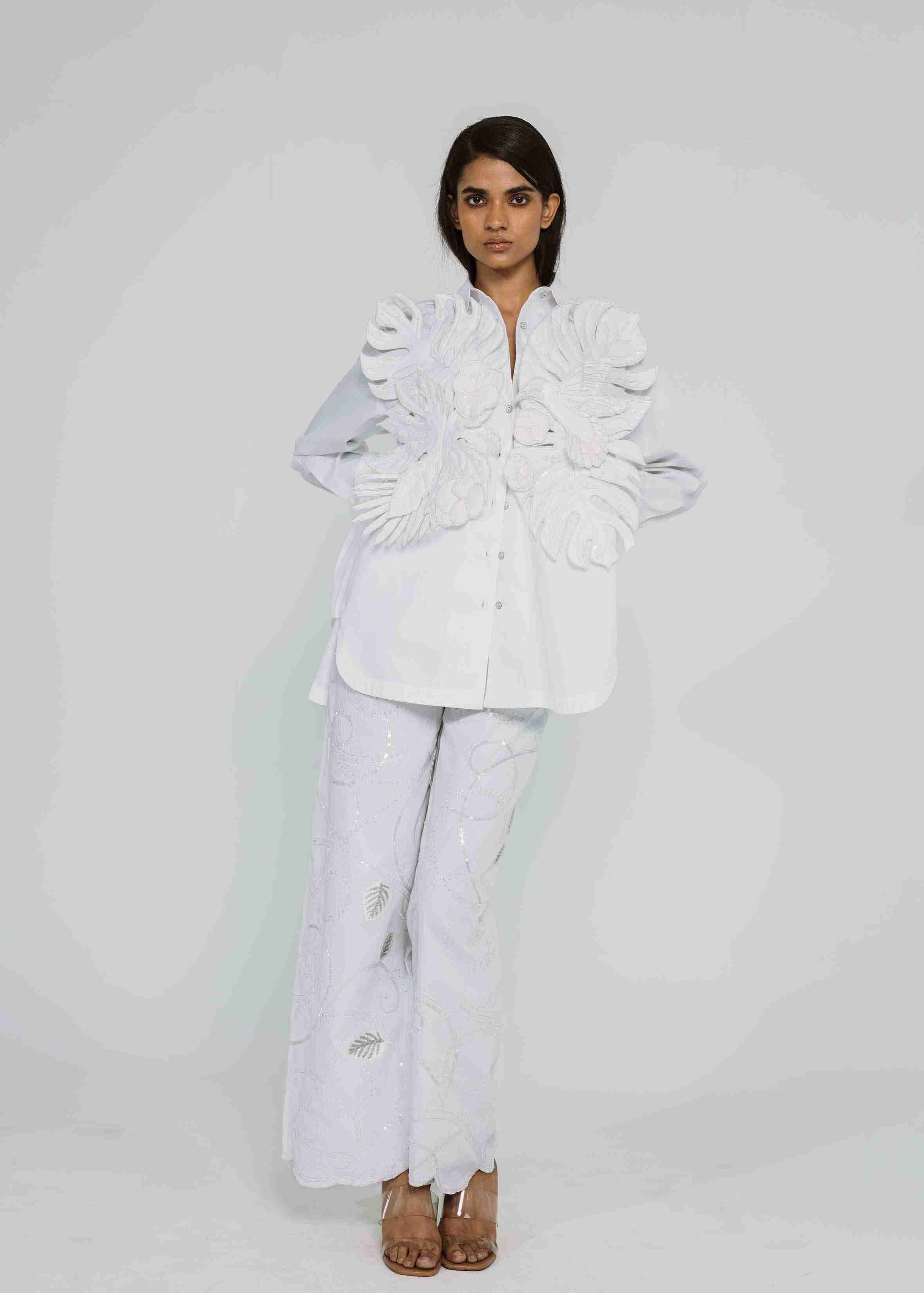 Afew Rahul Mishra | Shirt With Sculpted Flowers