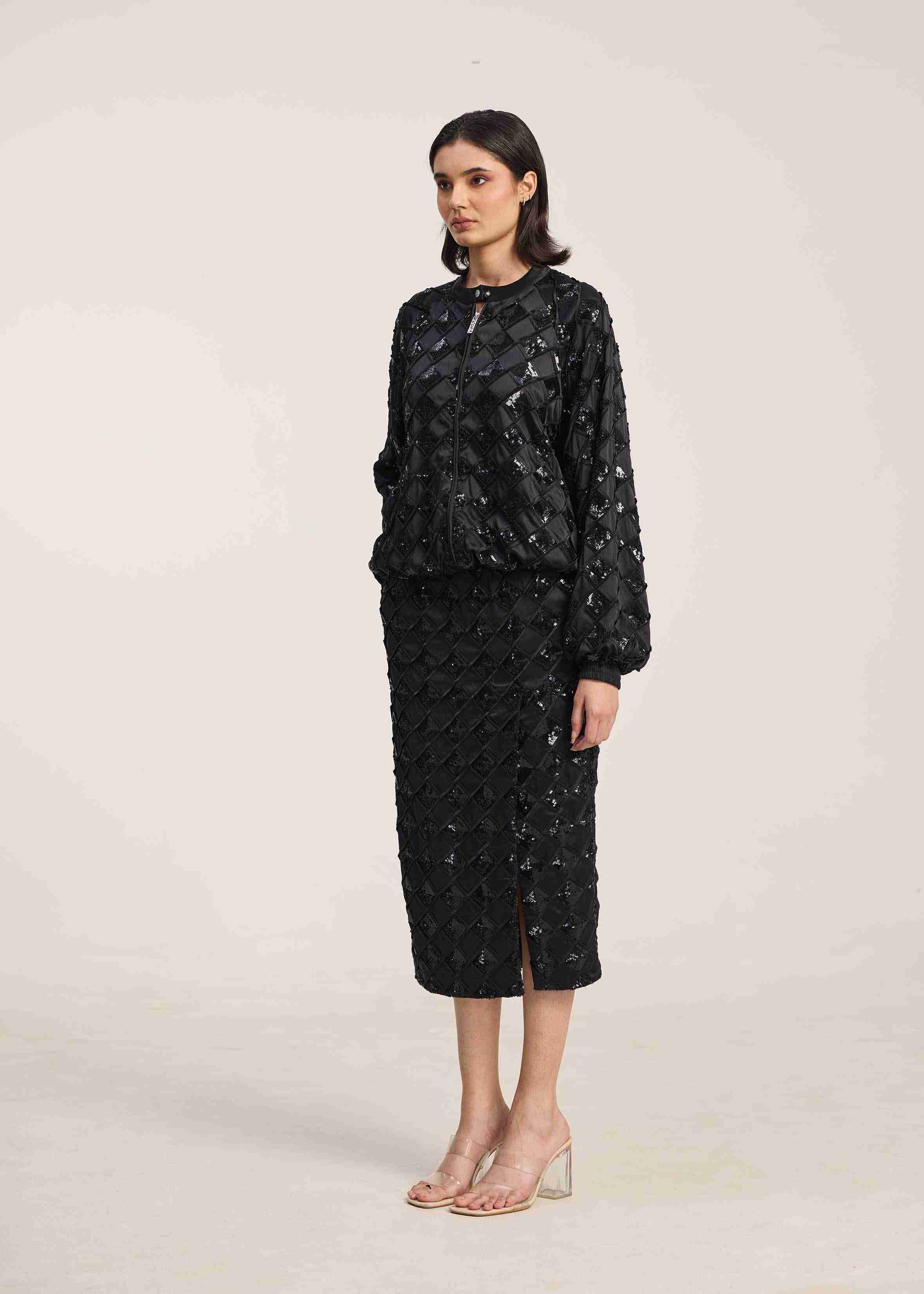 Afew Rahul Mishra | Sequin Skirt With Slit