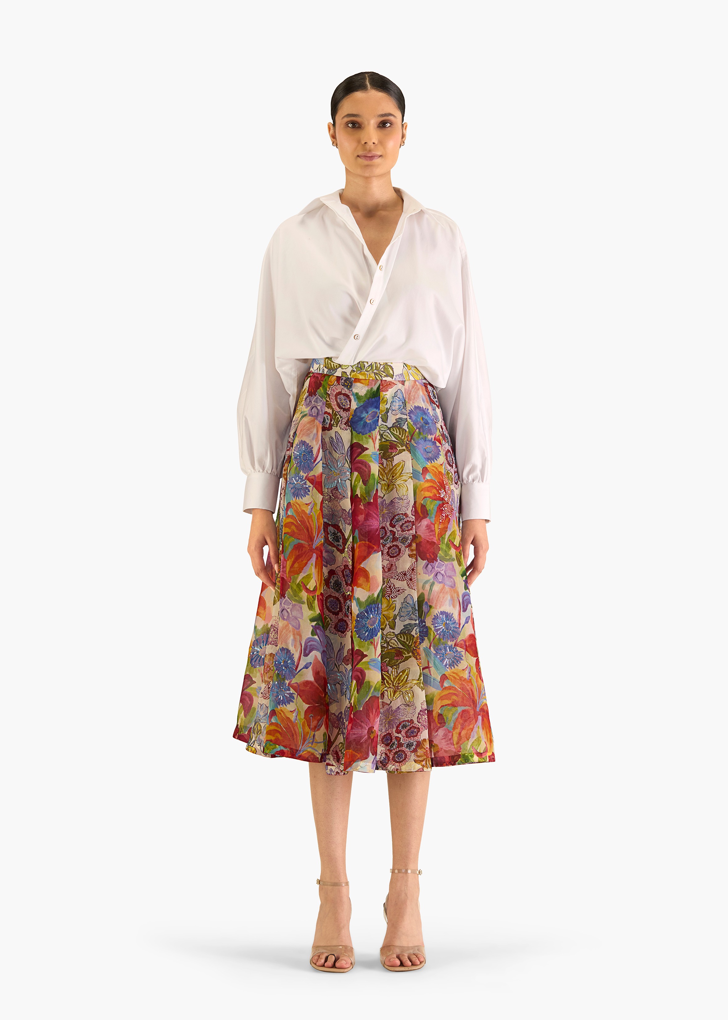 Hockney Pleated Skirt