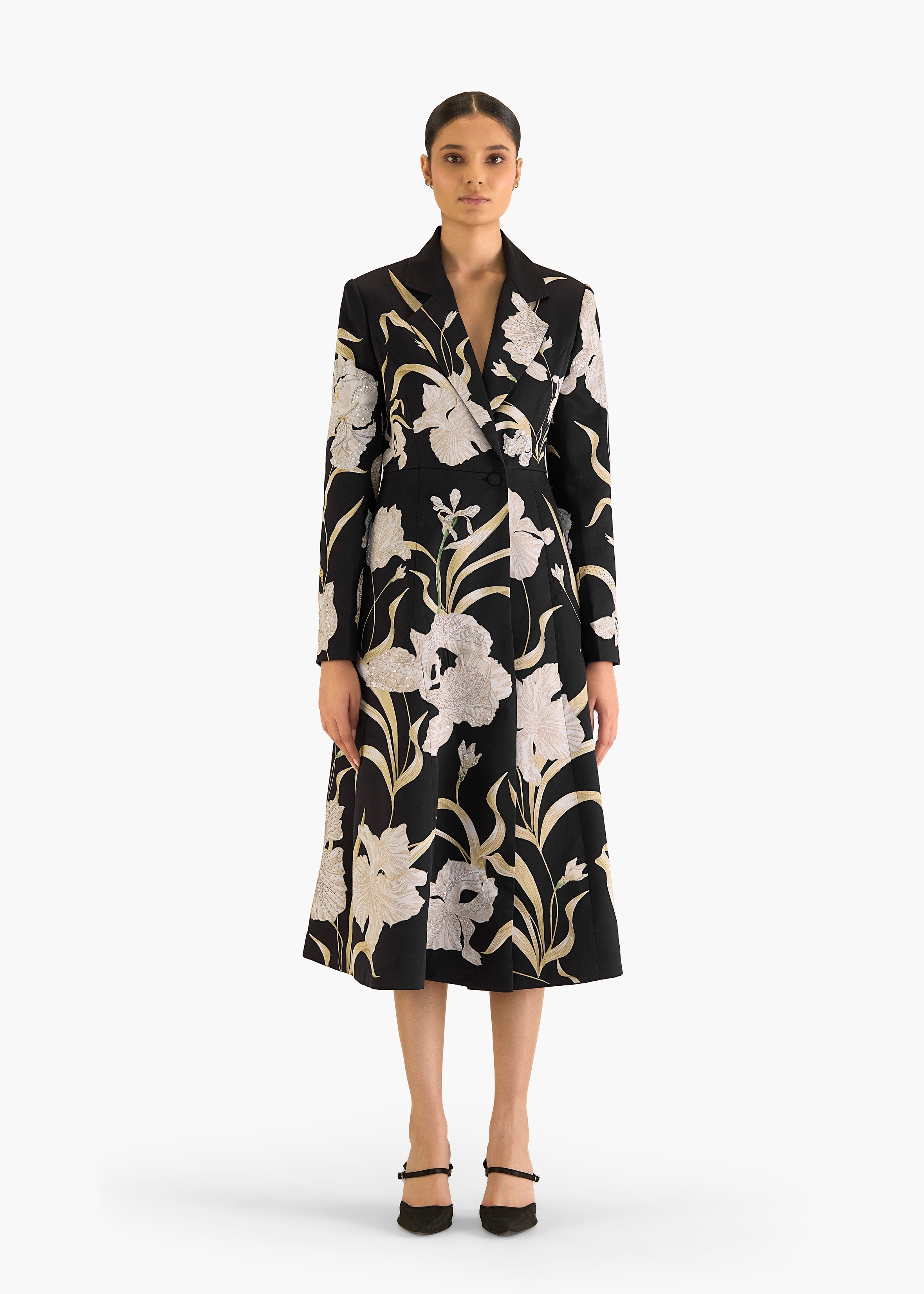 Iris Printed Trench