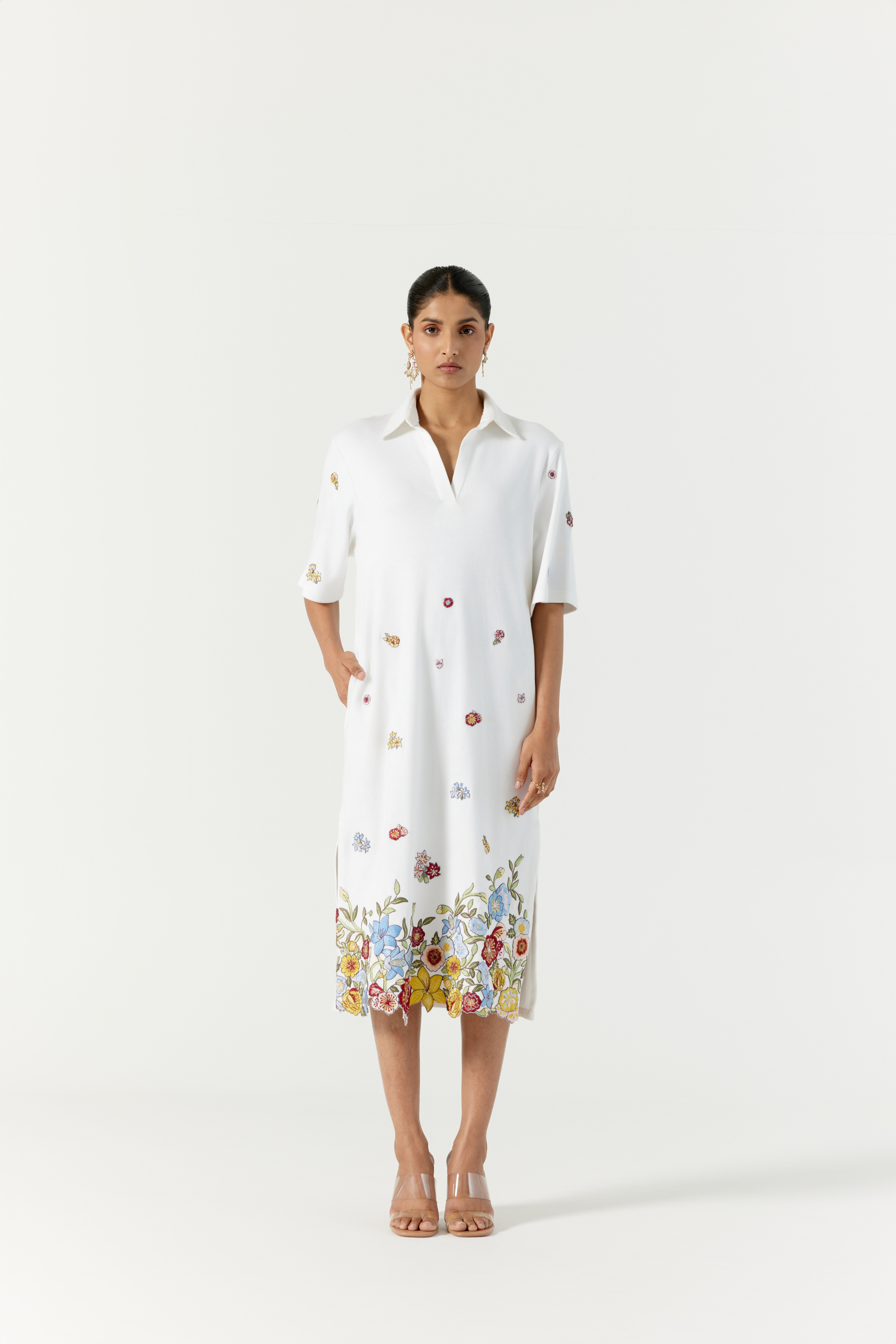 Hockney Polo White Dress