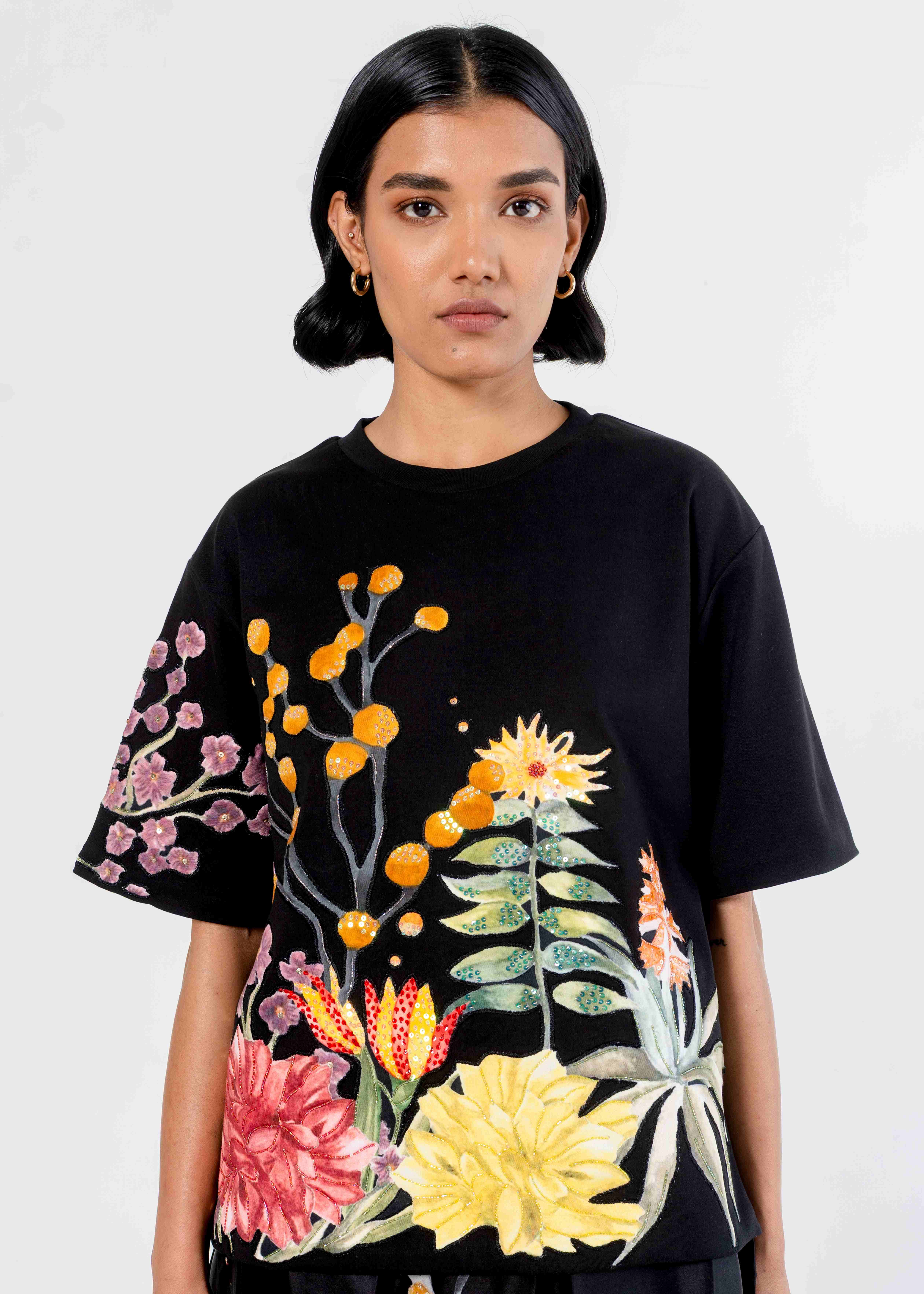 Afew Rahul Mishra | Handpainted Embellished Tshirt