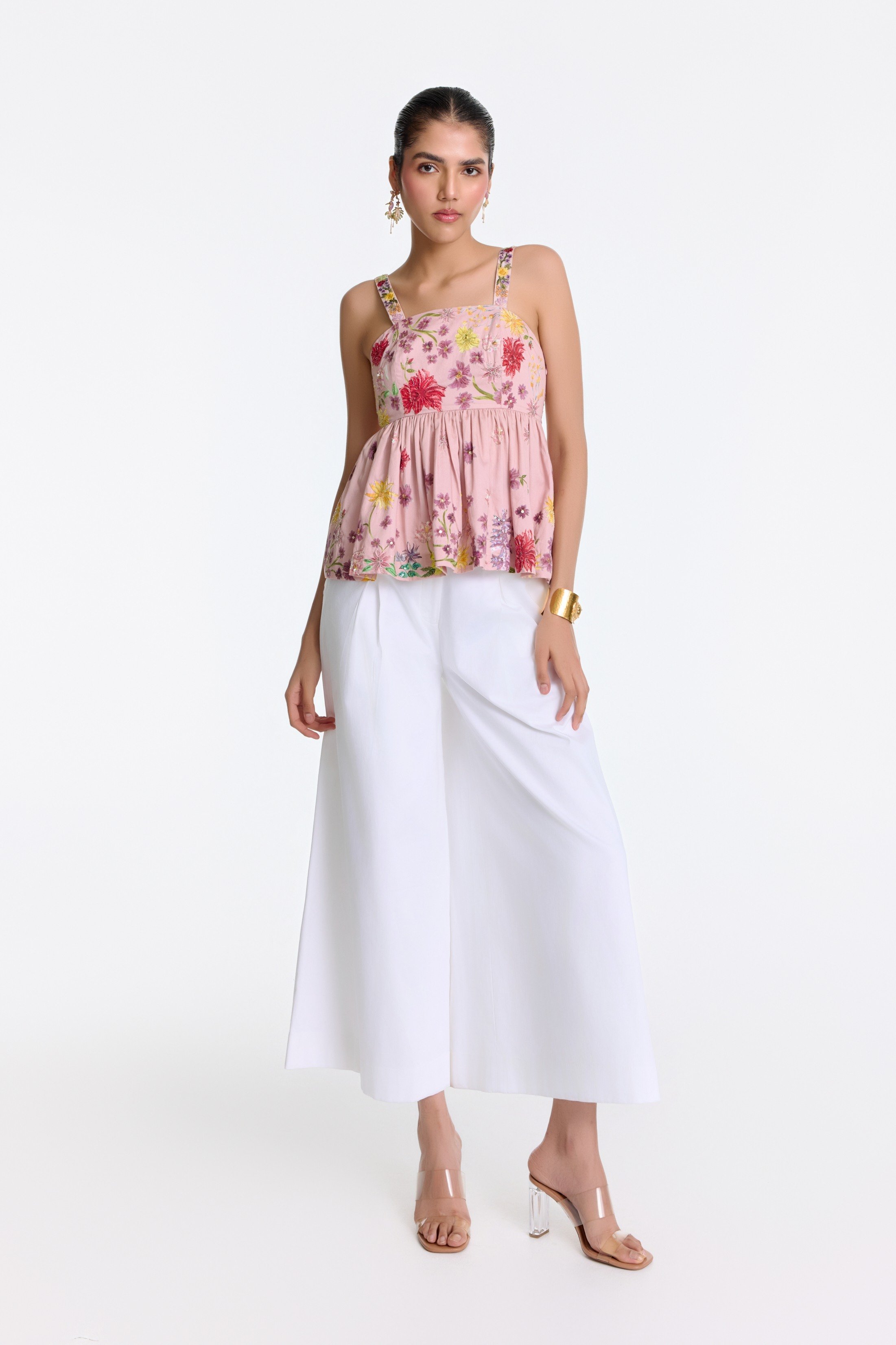 White Plantopia Trouser