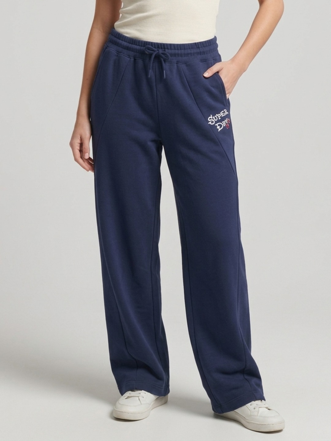 CUT & SEW EMBROIDERY FLARE PANT