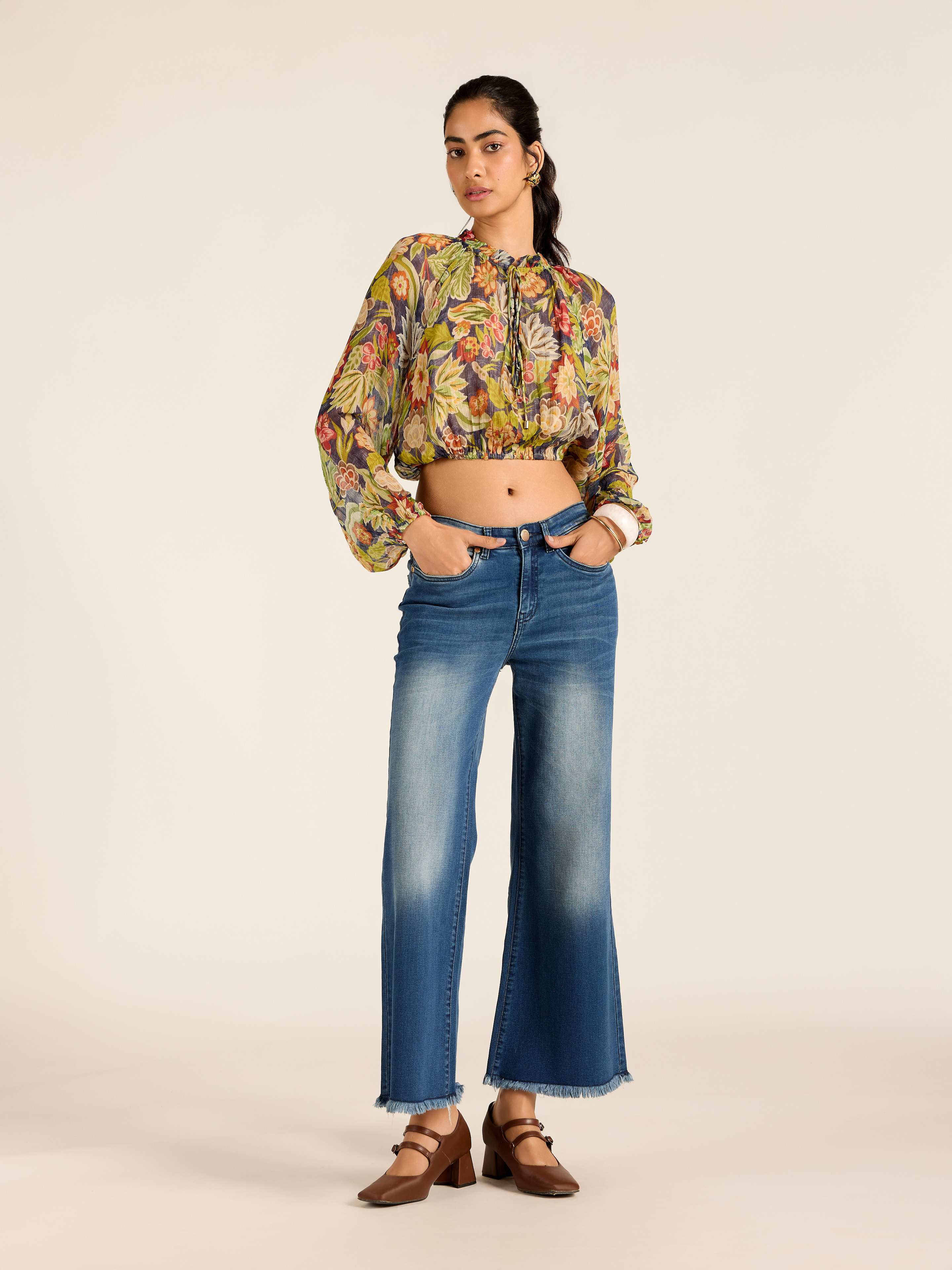 Blue Belly Short Top