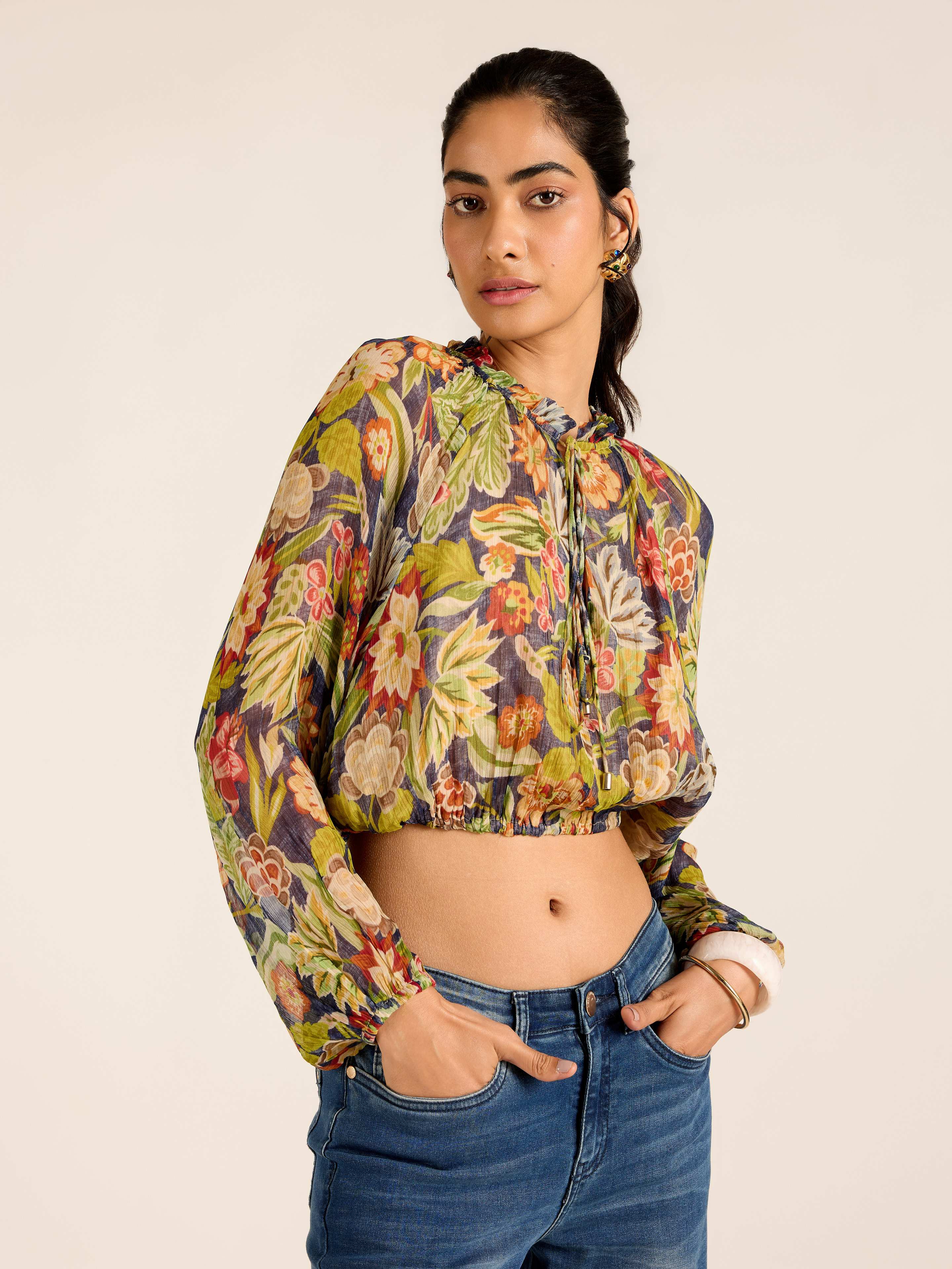 Blue Belly Short Top
