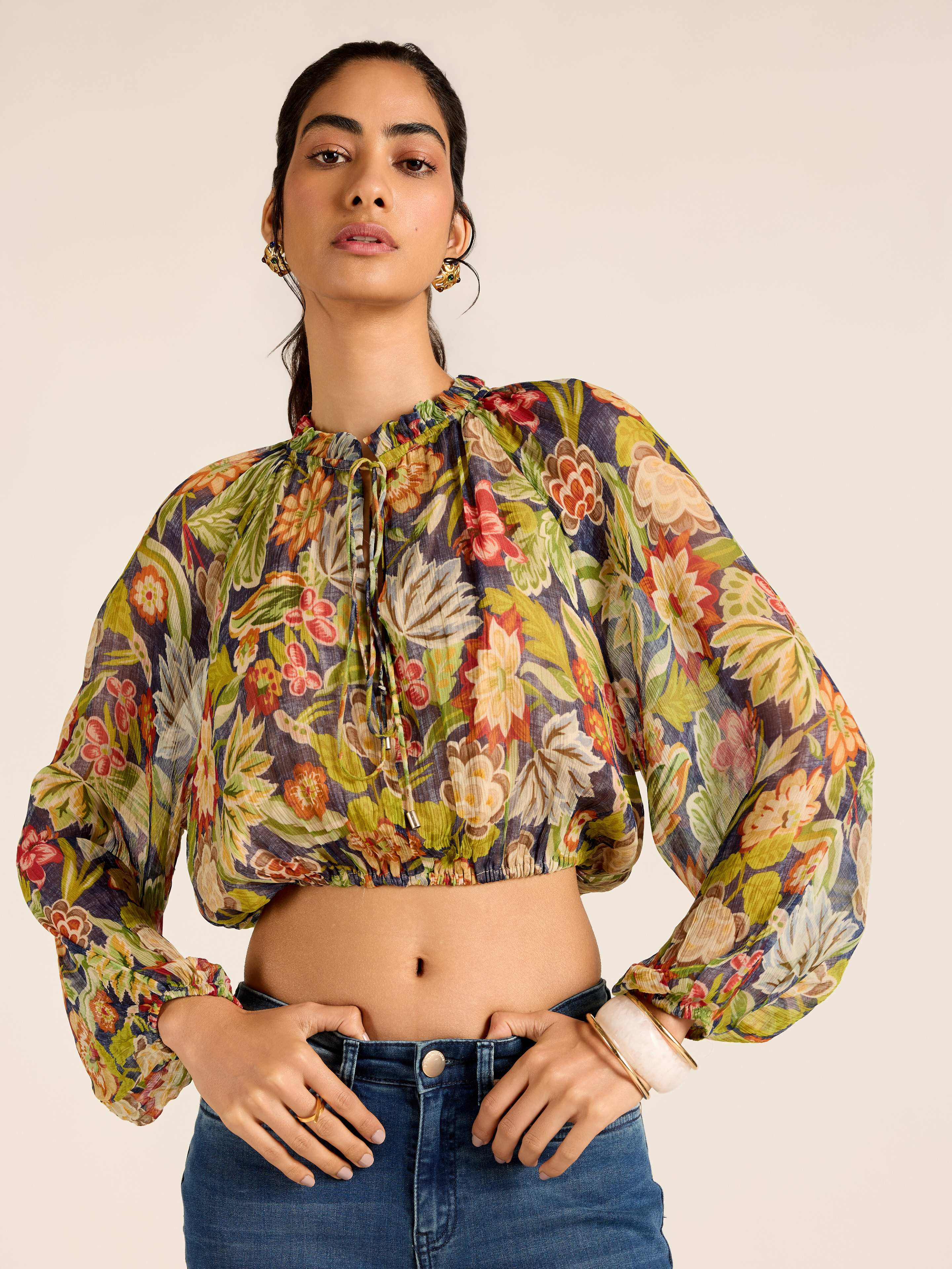 Blue Belly Short Top