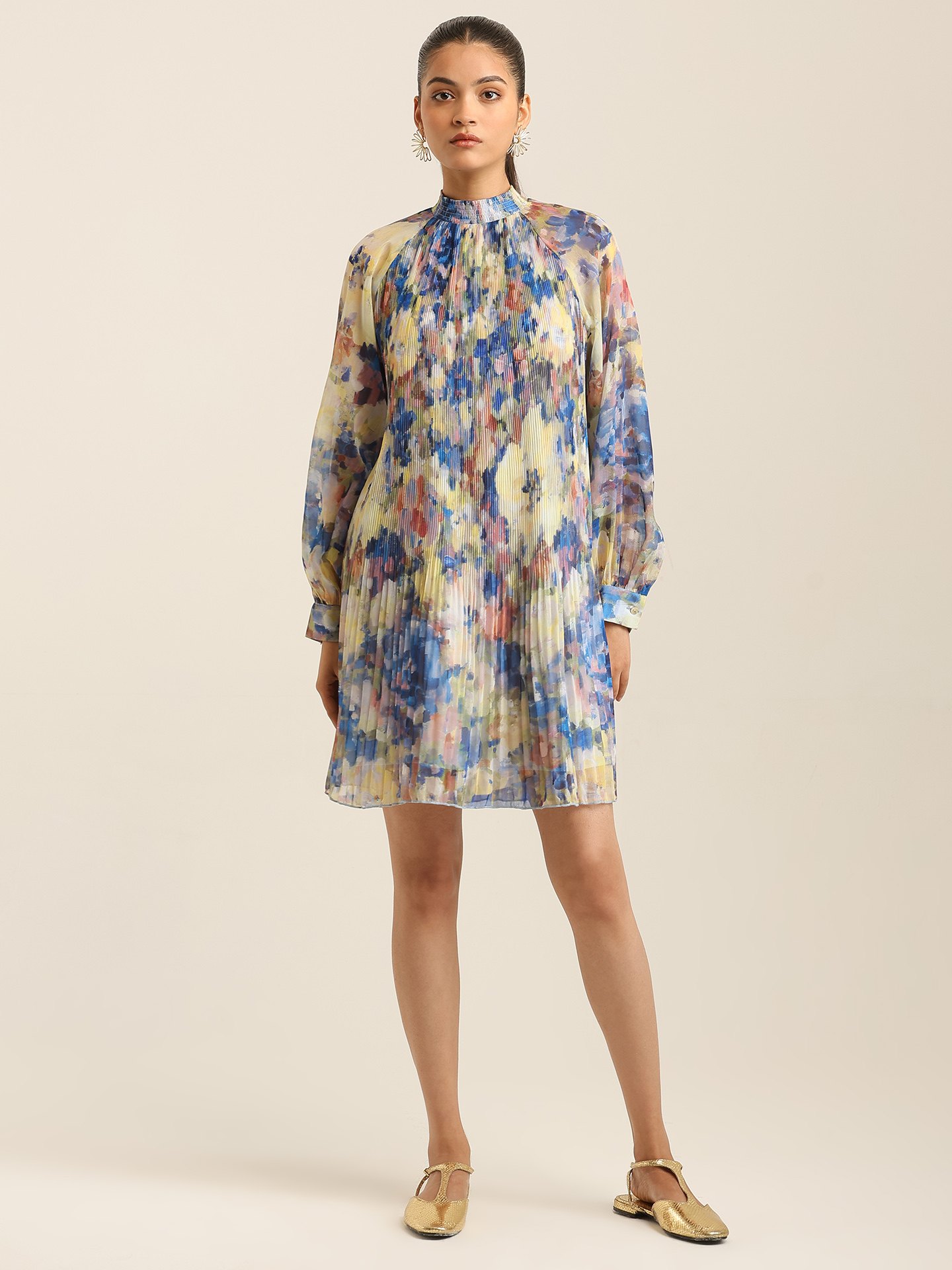 Blue Elce Short Dress