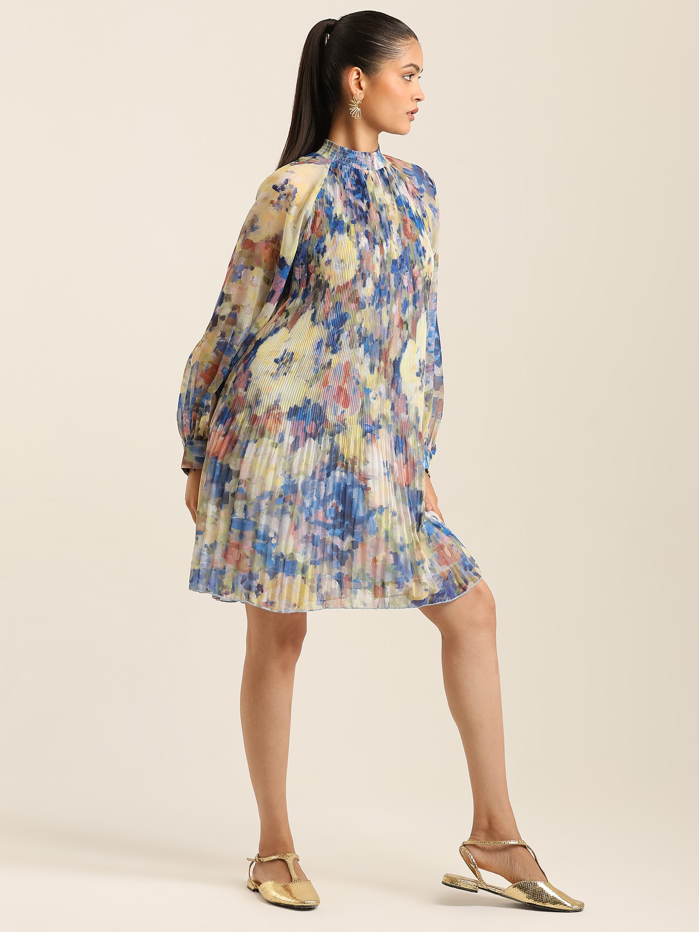 Blue Elce Short Dress
