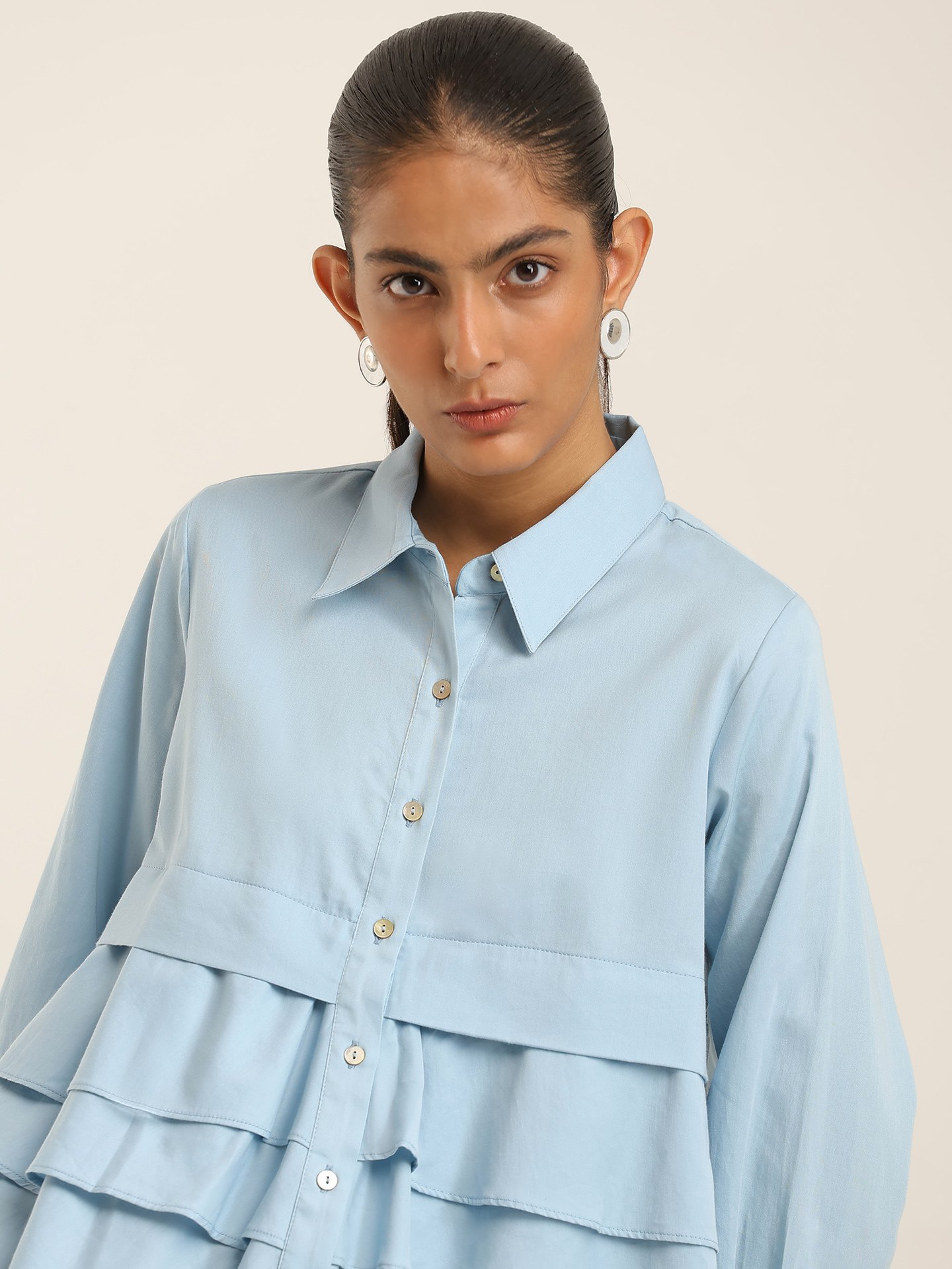 Powder Blue Charolette Shirt