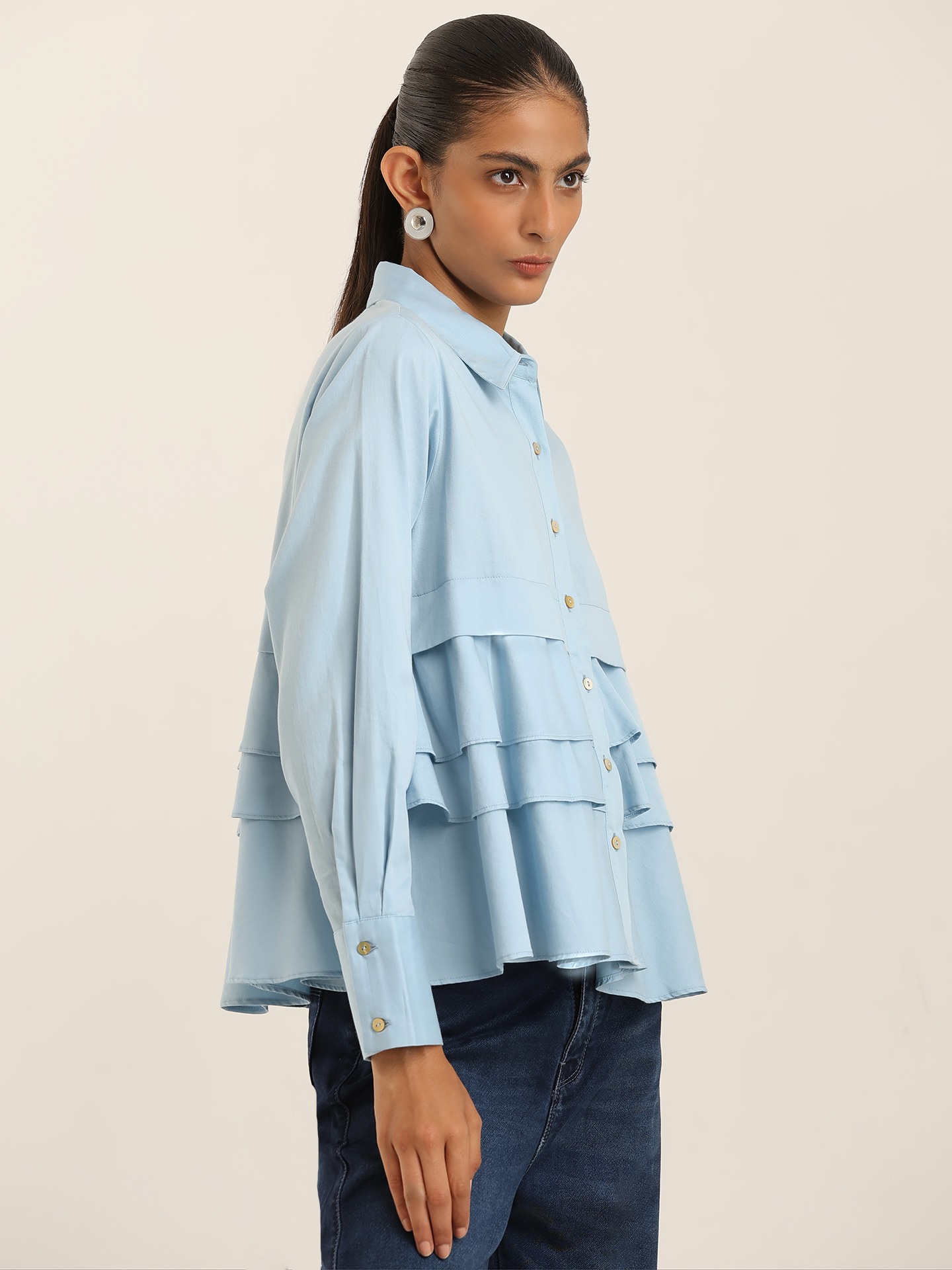Powder Blue Charolette Shirt