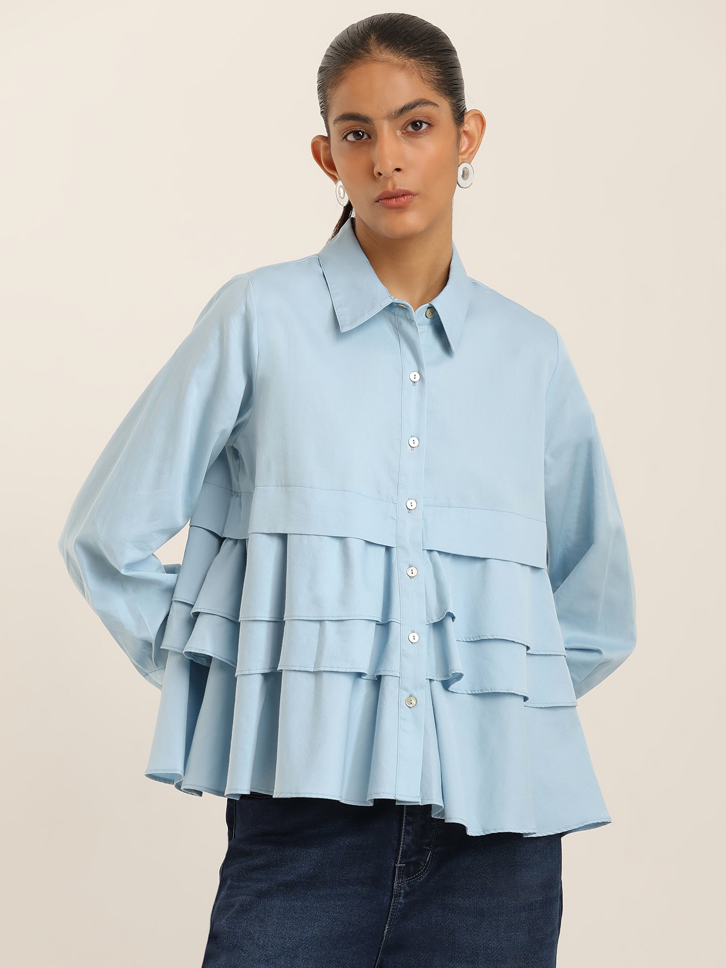 Powder Blue Charolette Shirt