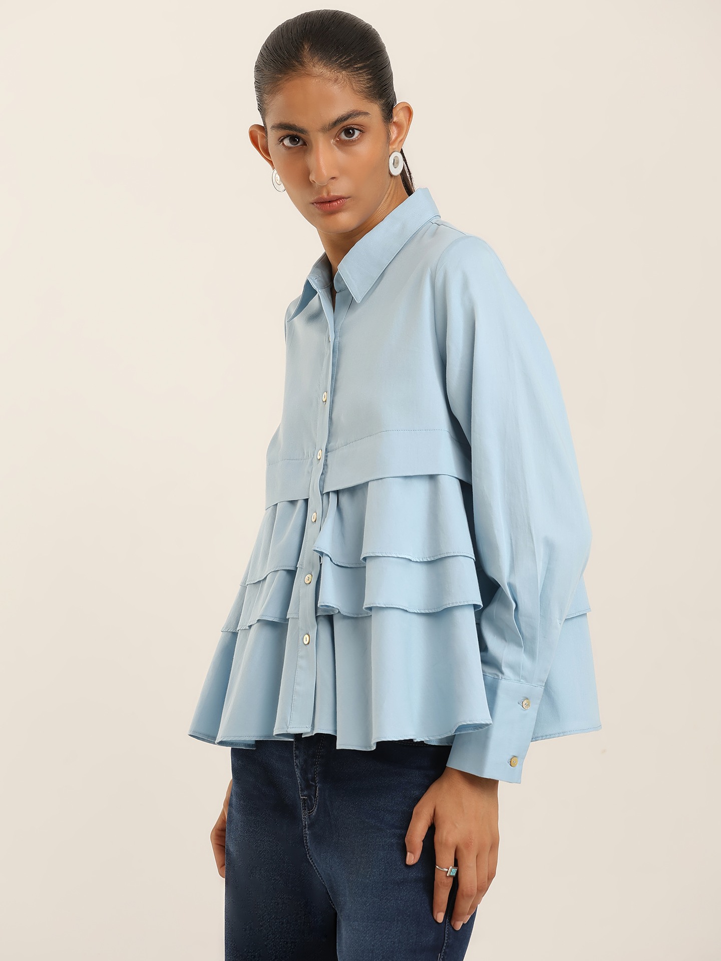 Powder Blue Charolette Shirt