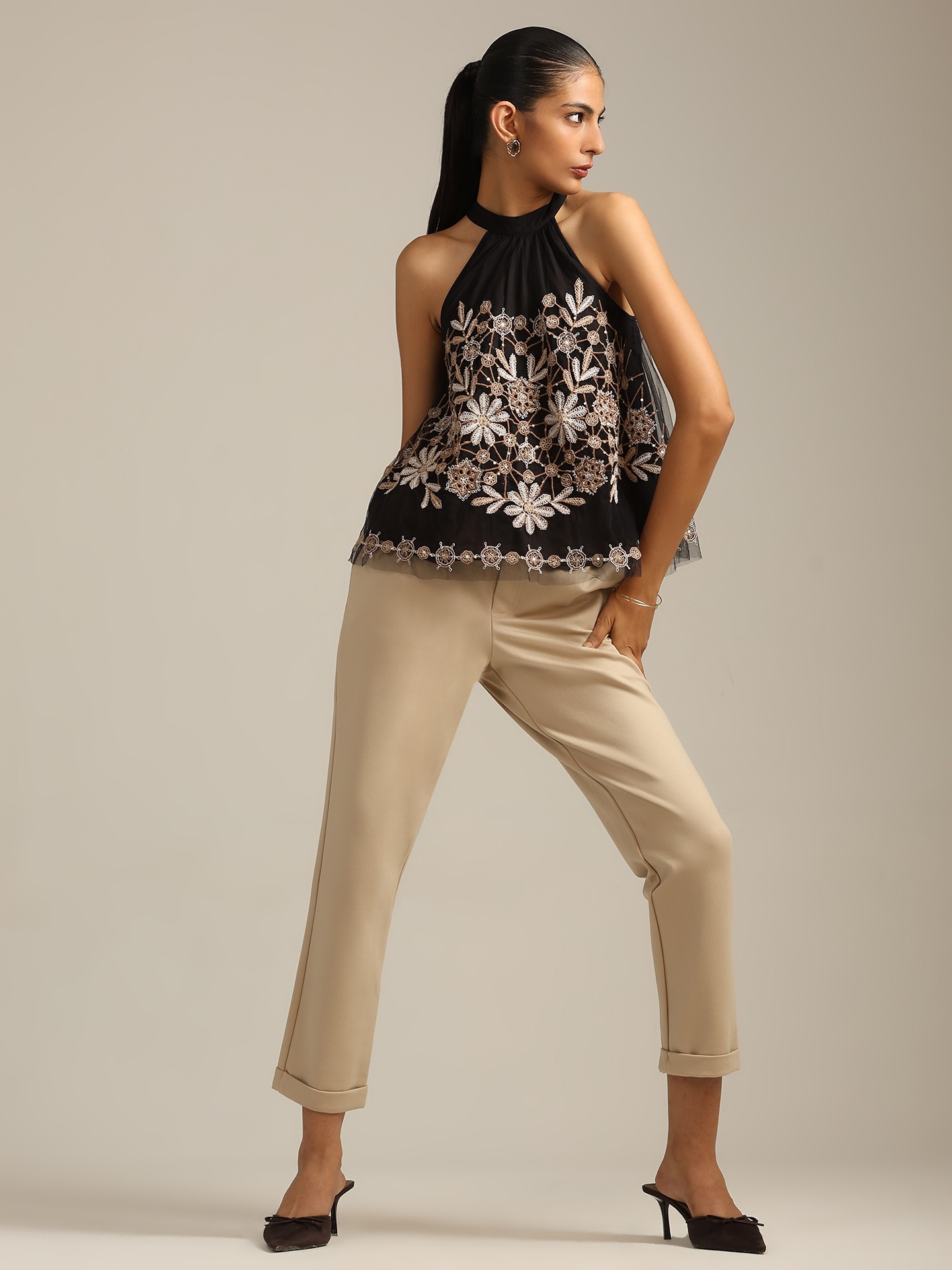 Black Anastacia Top