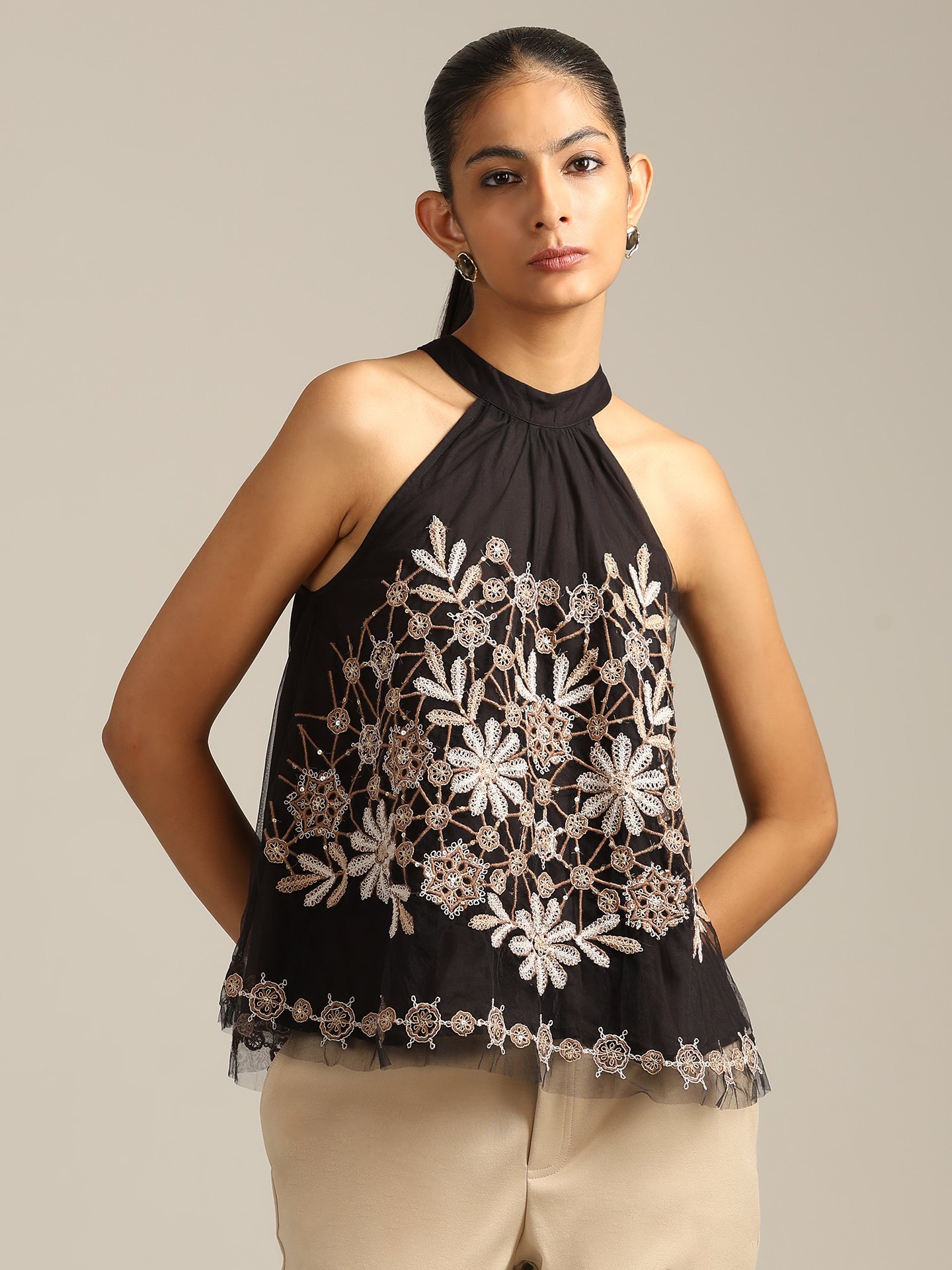 Black Anastacia Top