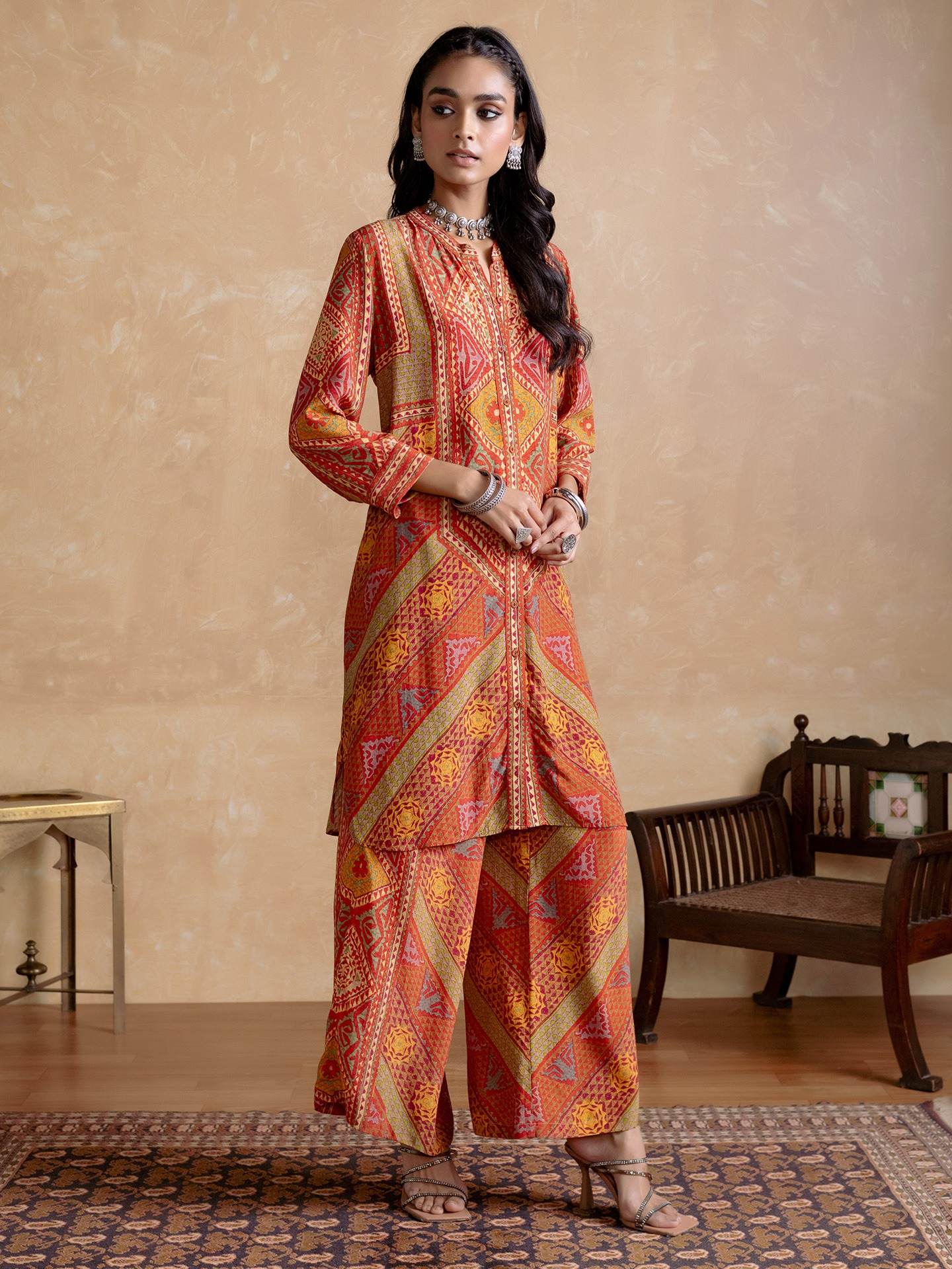 Rust Sona Co-Ord Set