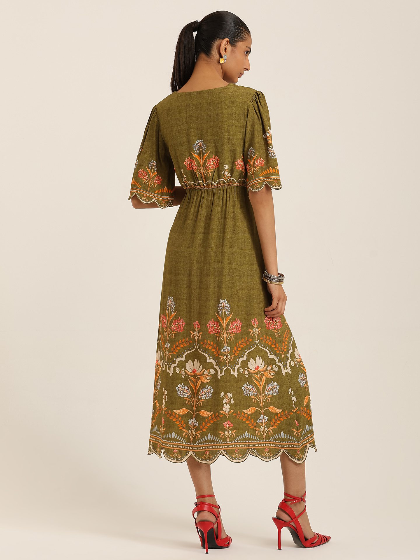 Olive Alaia Long Dress