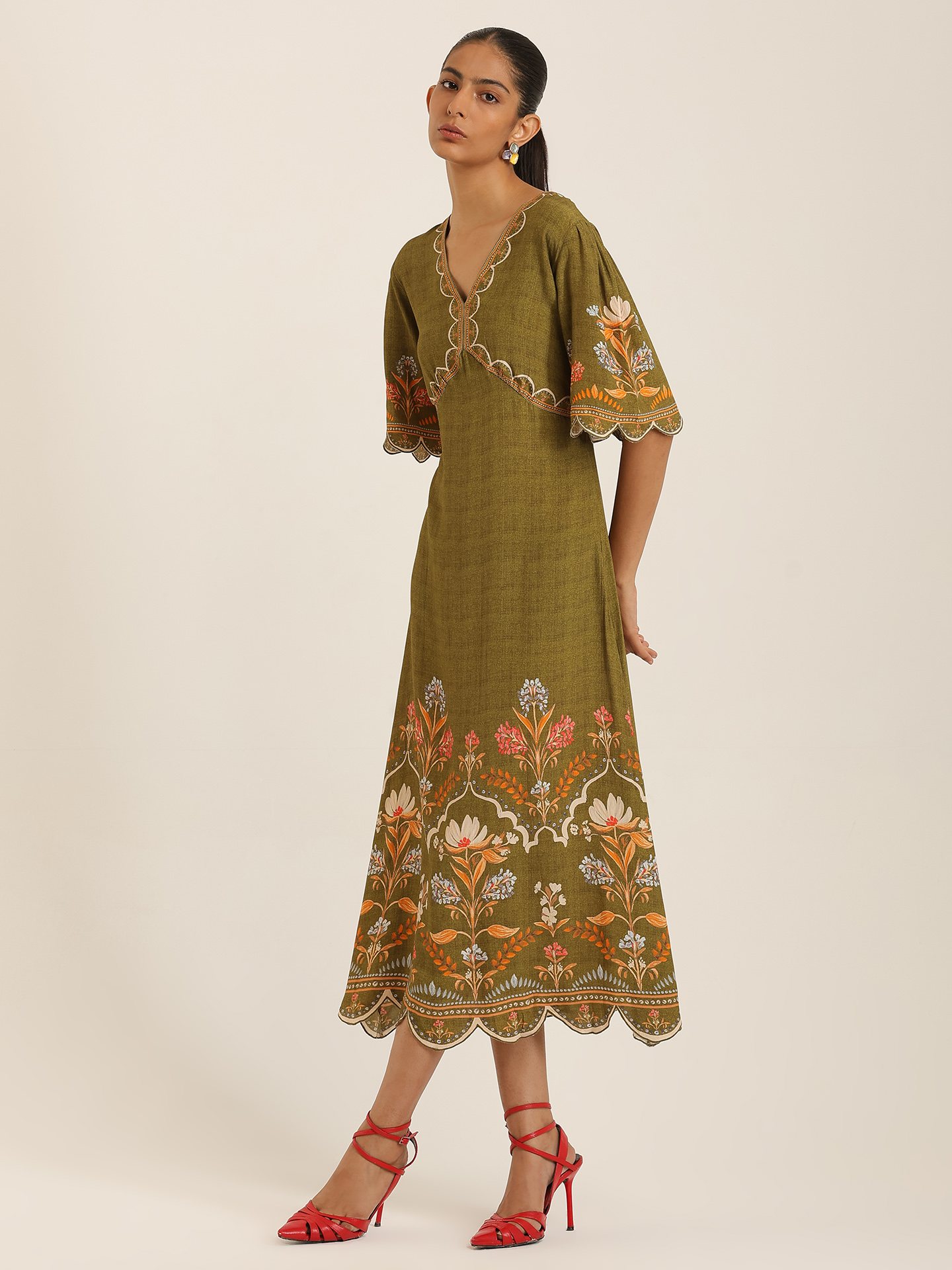 Olive Alaia Long Dress