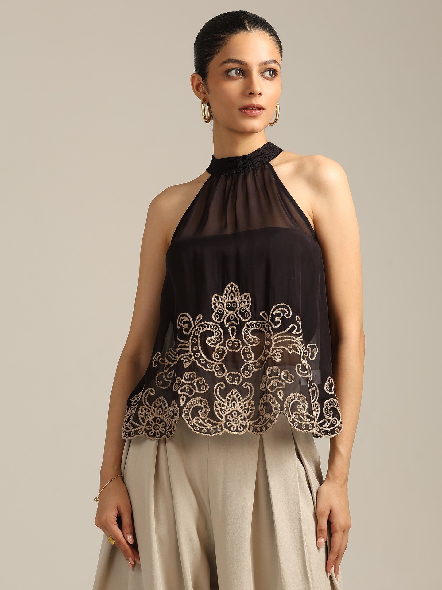 Black Stacey Top