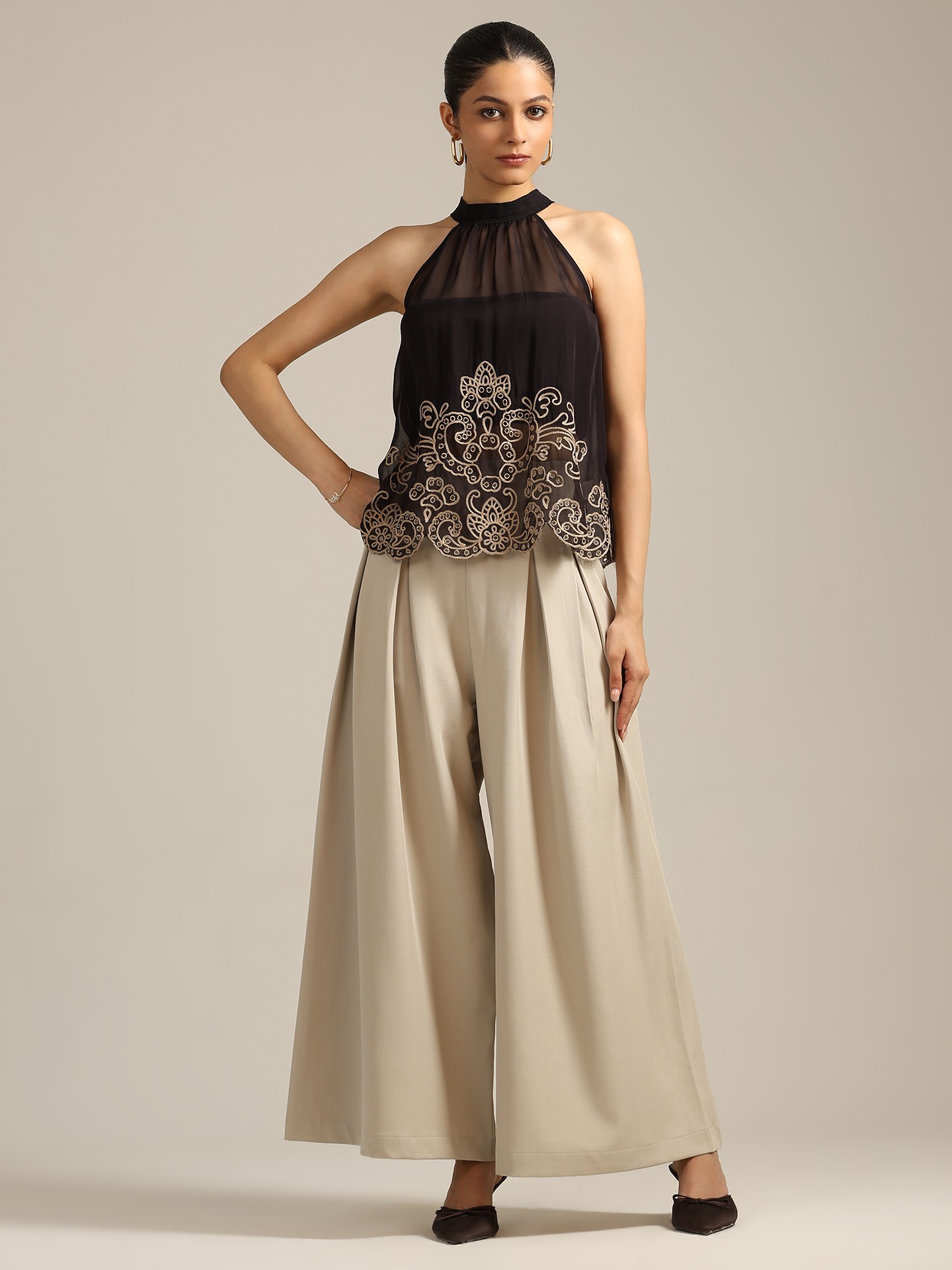 Black Stacey Top
