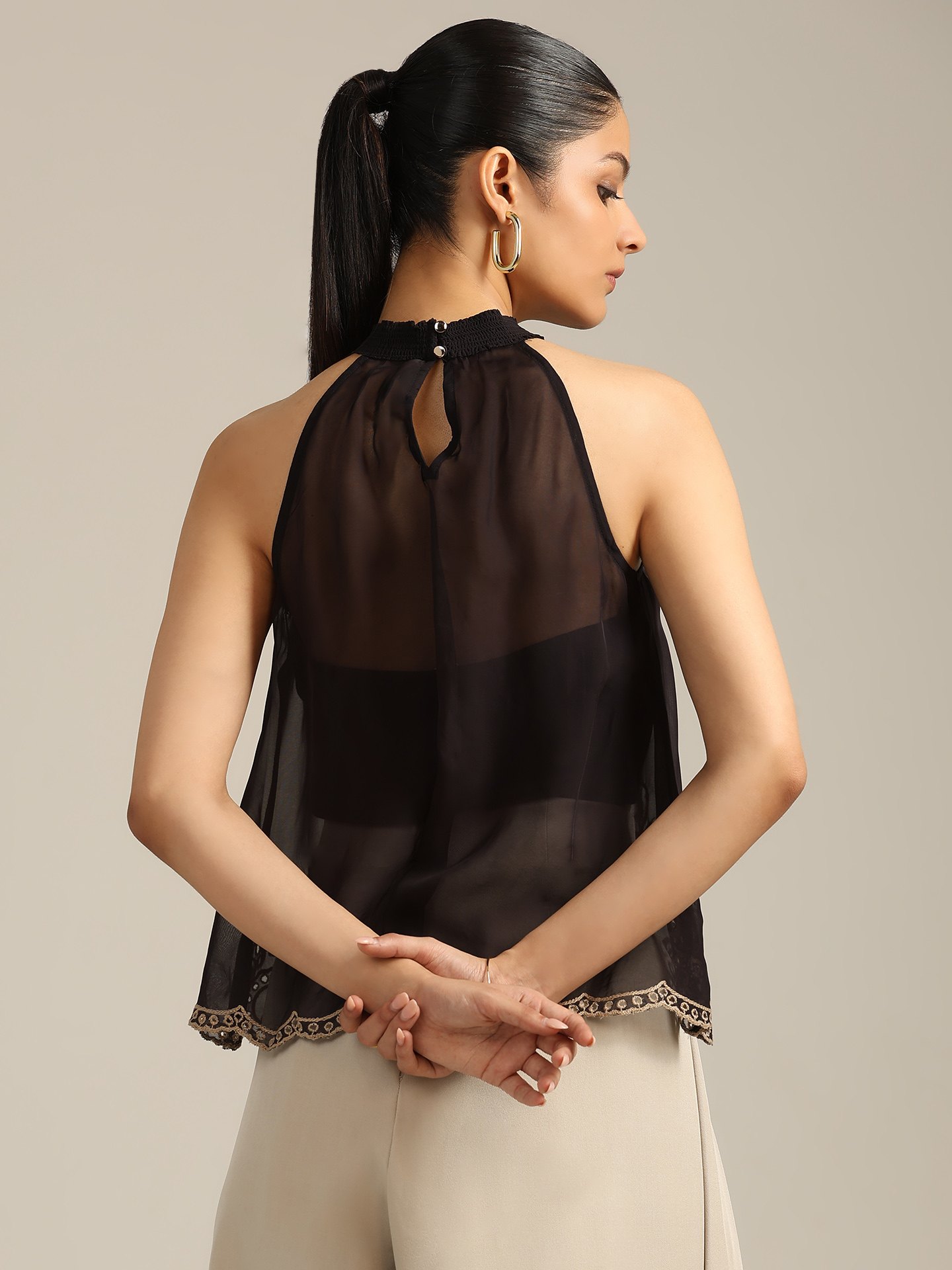 Black Stacey Top