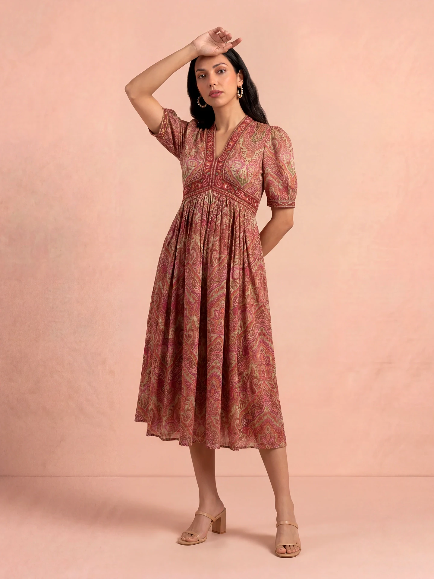 Ecru Simona Midi Dress