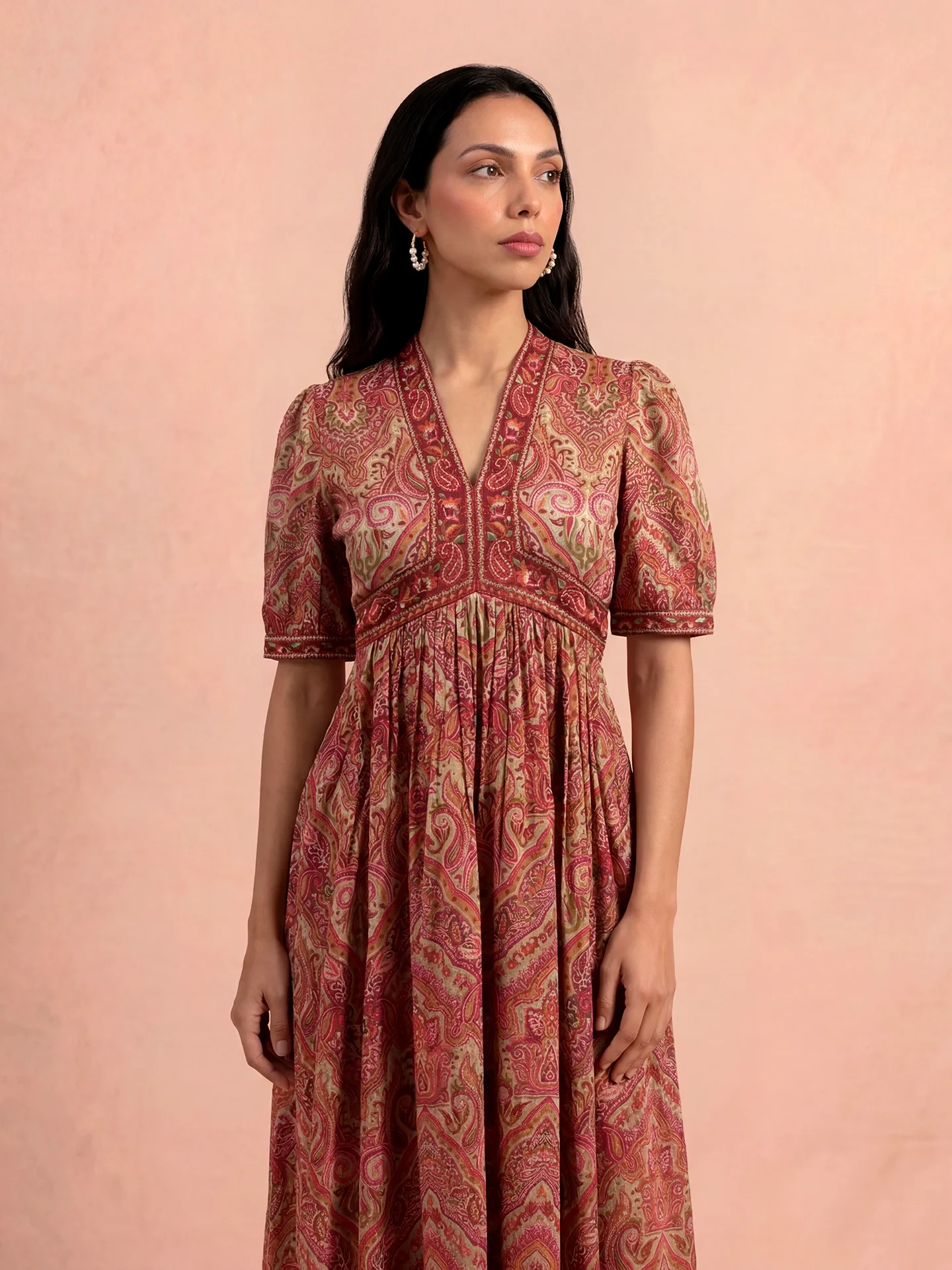 Ecru Simona Midi Dress