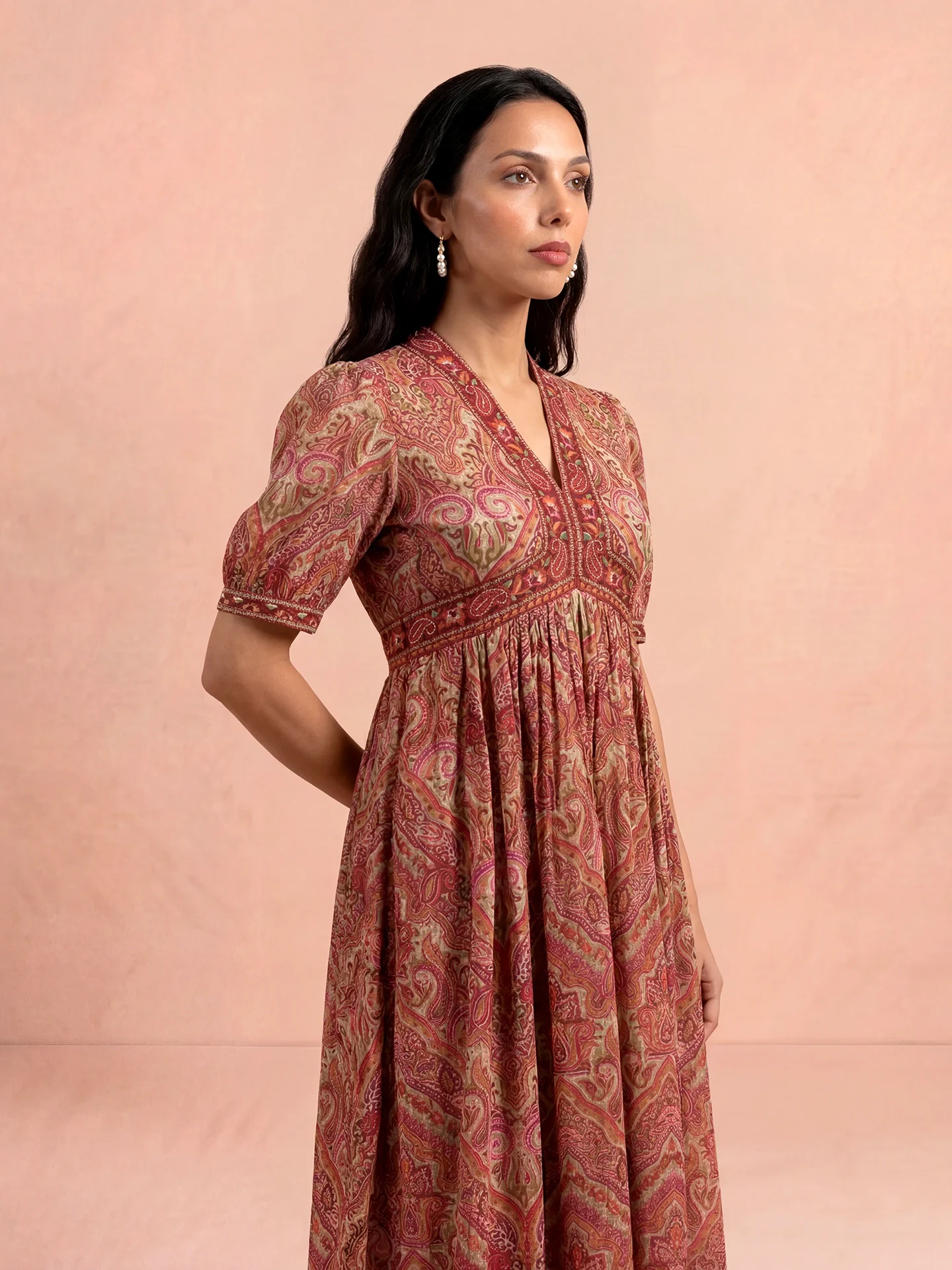 Ecru Simona Midi Dress