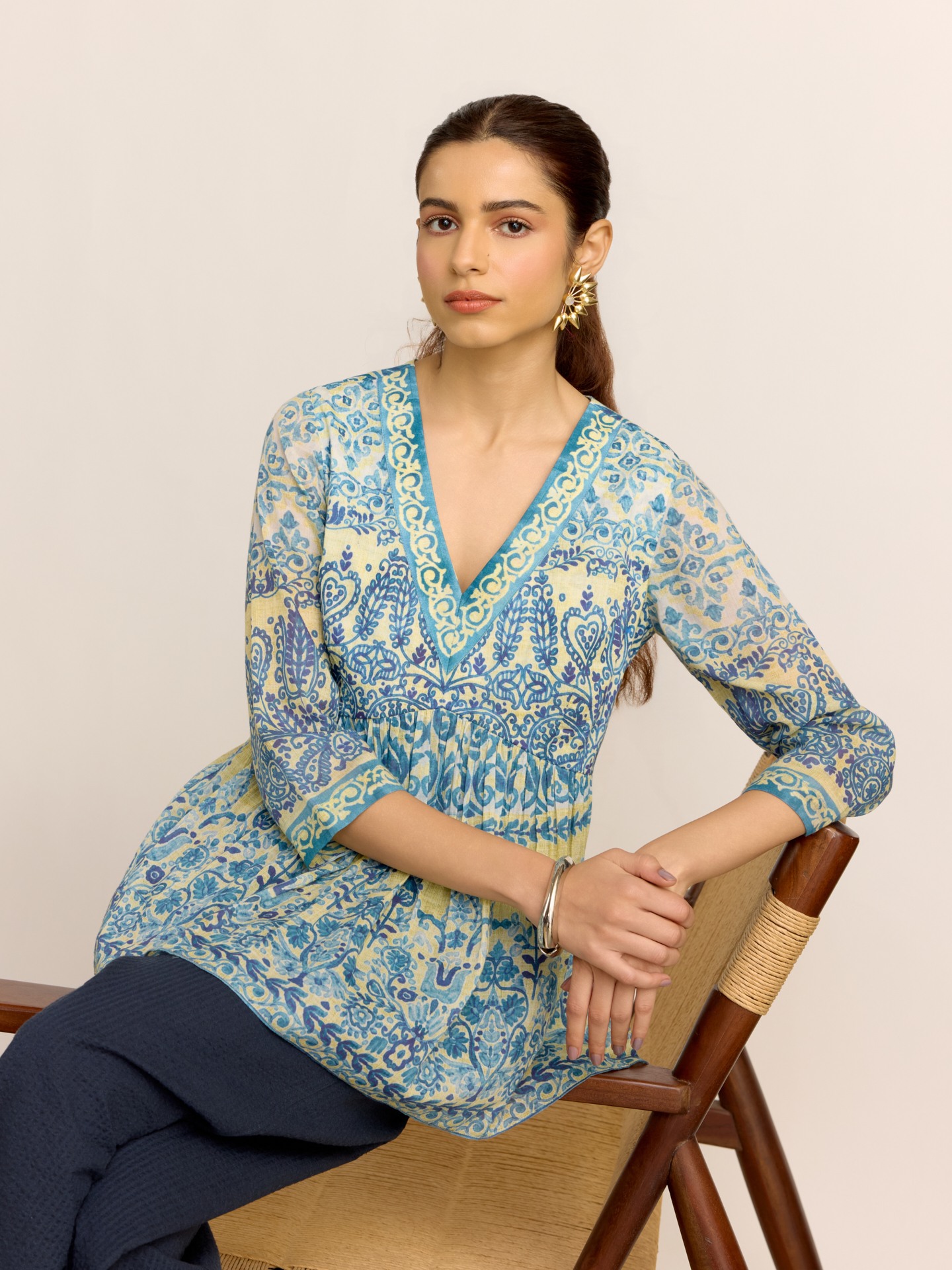 Blue Zephyr Top