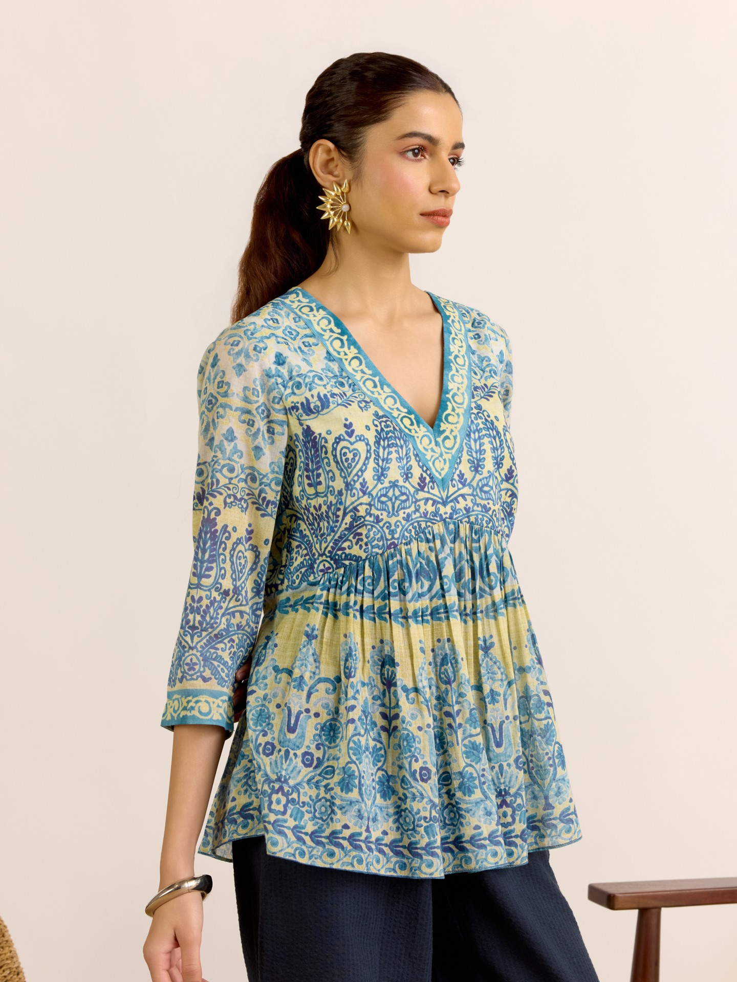 Blue Zephyr Top