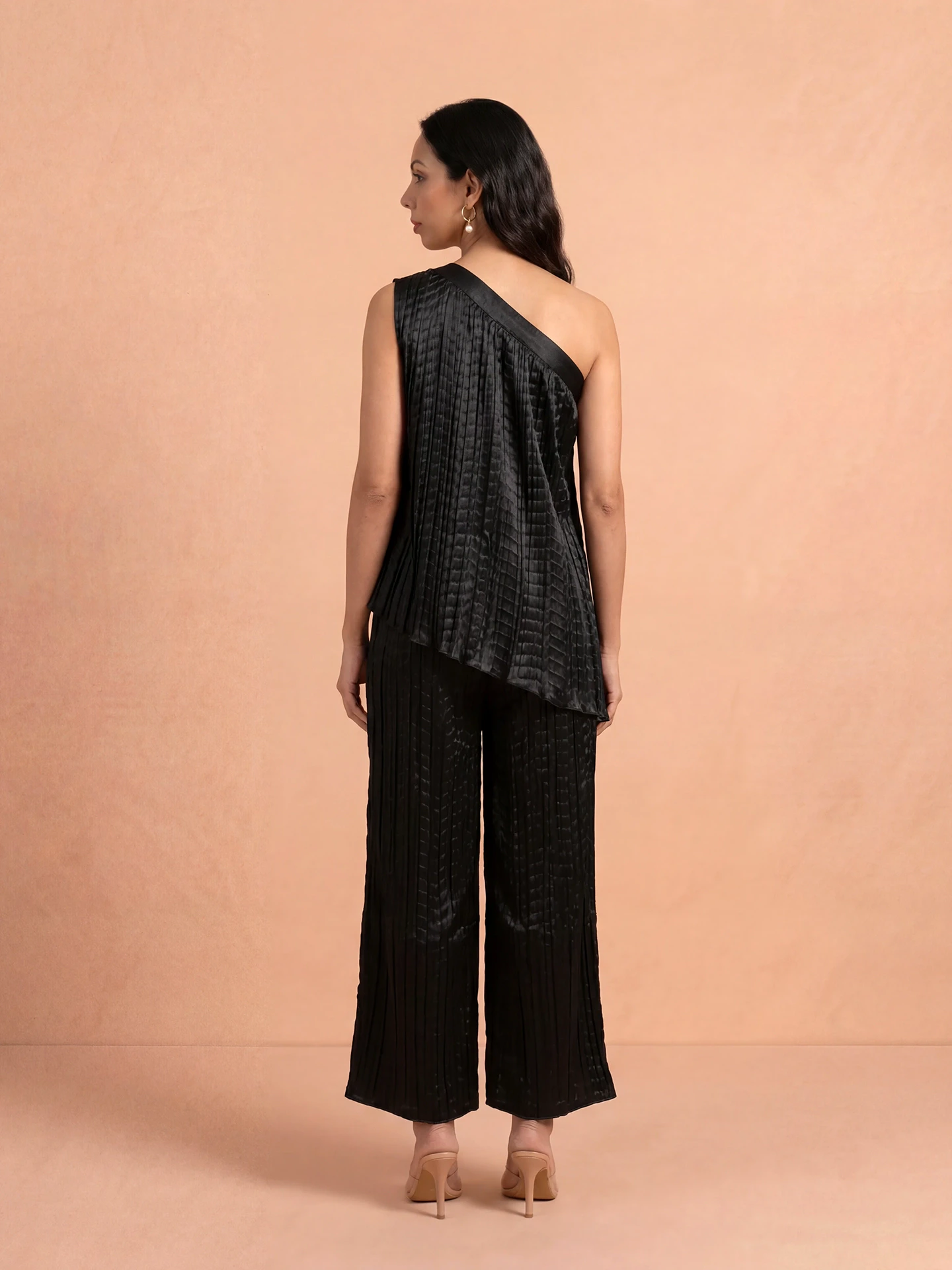 Black Yumna Solid Co-Ord Set