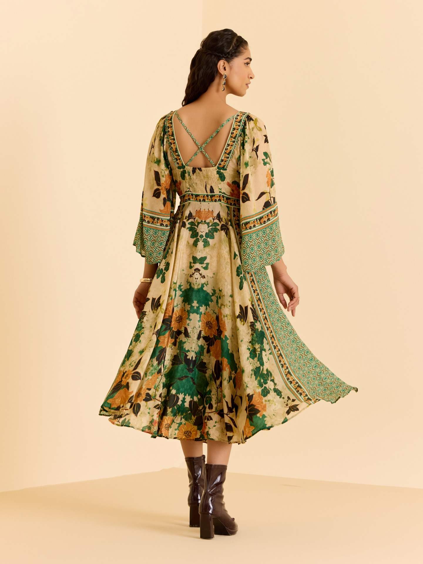 Green Tamannah Long Dress