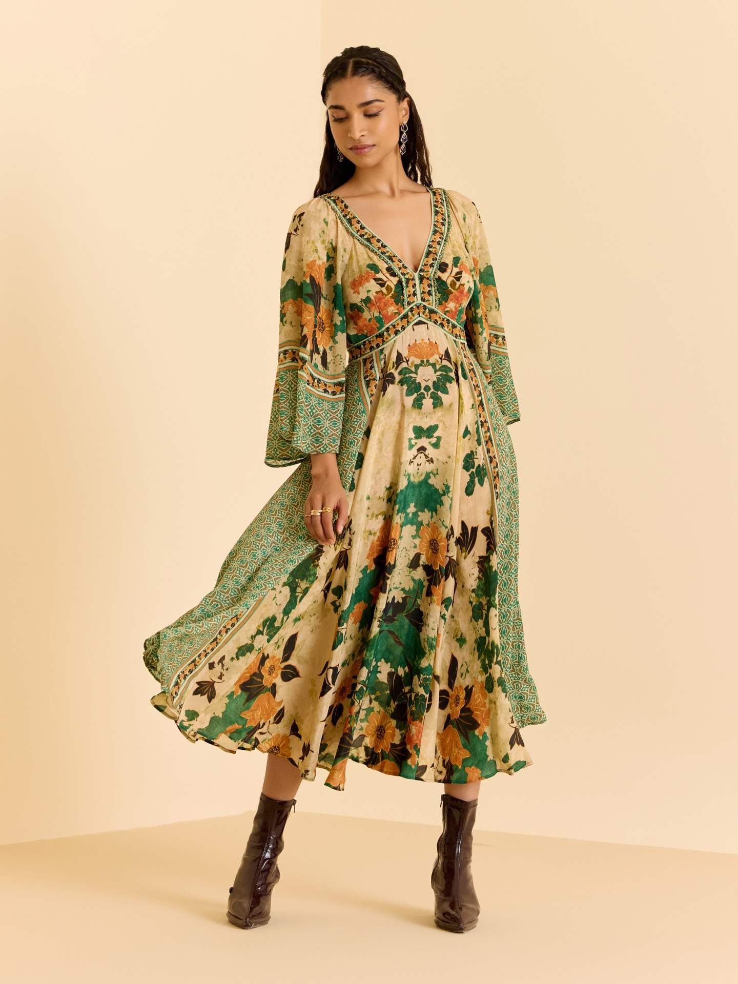 Green Tamannah Long Dress